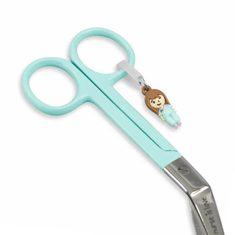 Set para Enfermera Lanyard - Tijeras Enfermeria Pico de Pato - Corazones de Nurse is Love para enfermería y sanidad