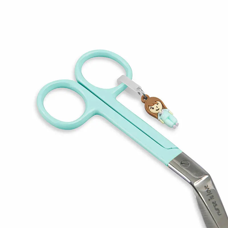 Set para Enfermera Organizador de Bolsillo -Tijeras Enfermeria Pico de Pato - Corazones de Nurse is Love para enfermería y sanidad