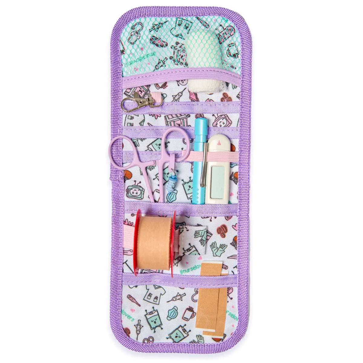 Set para Enfermera Organizador de Bolsillo - Lanyard con Tijeras Enfermeria Mayo - Café de Nurse is Love para enfermería y sanidad