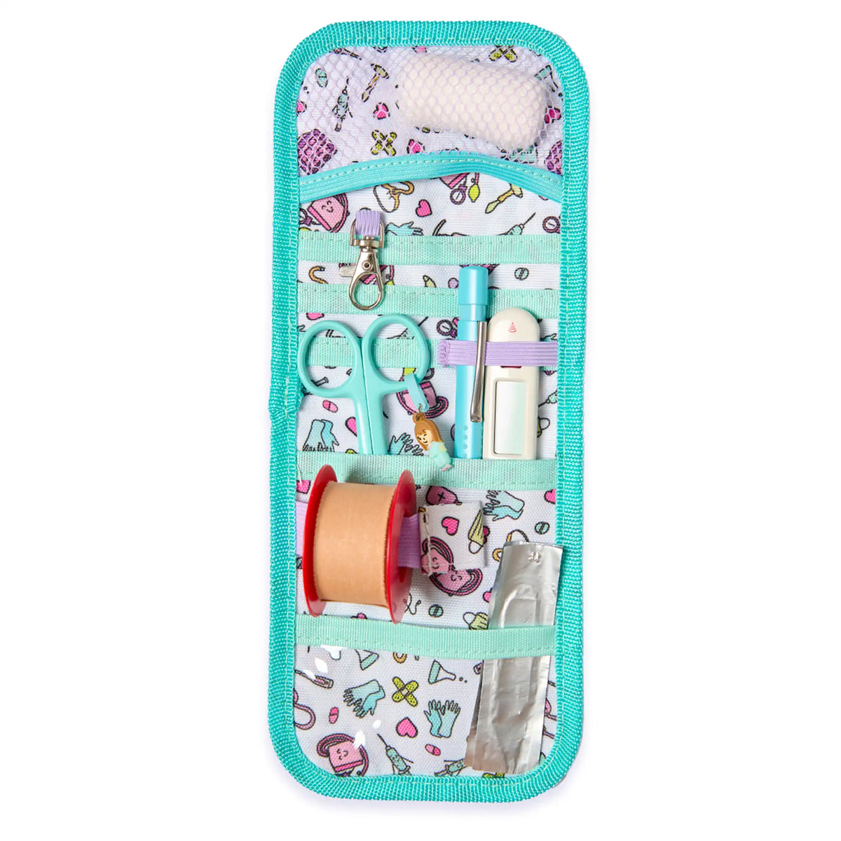 Set para Enfermera Organizador de Bolsillo - Lanyard con Tijeras Enfermeria Pico de Pato - Aqua de Nurse is Love para enfermería y sanidad