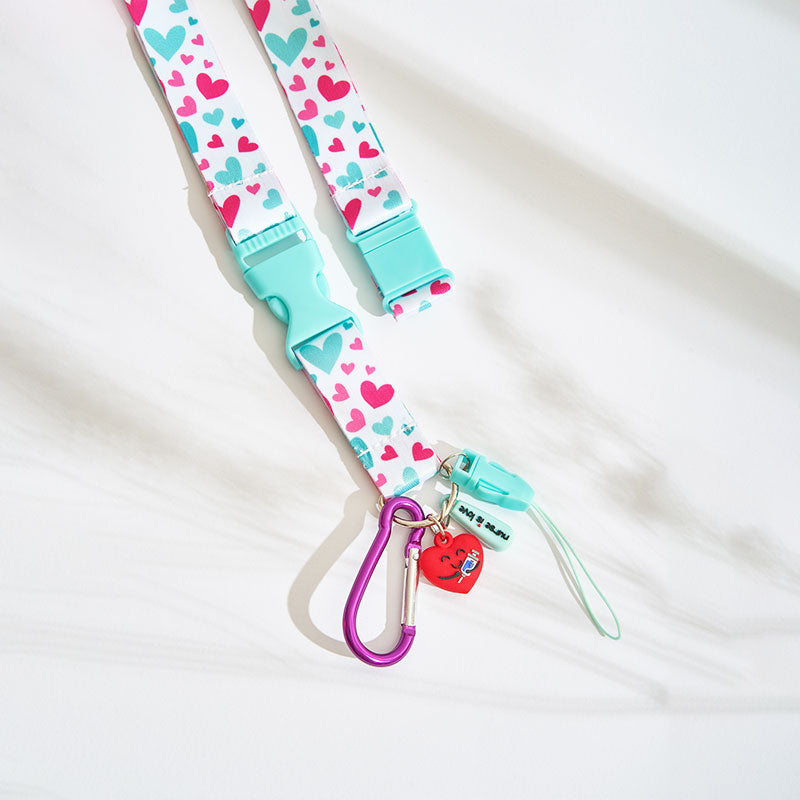 Lanyard Aqua Corazones