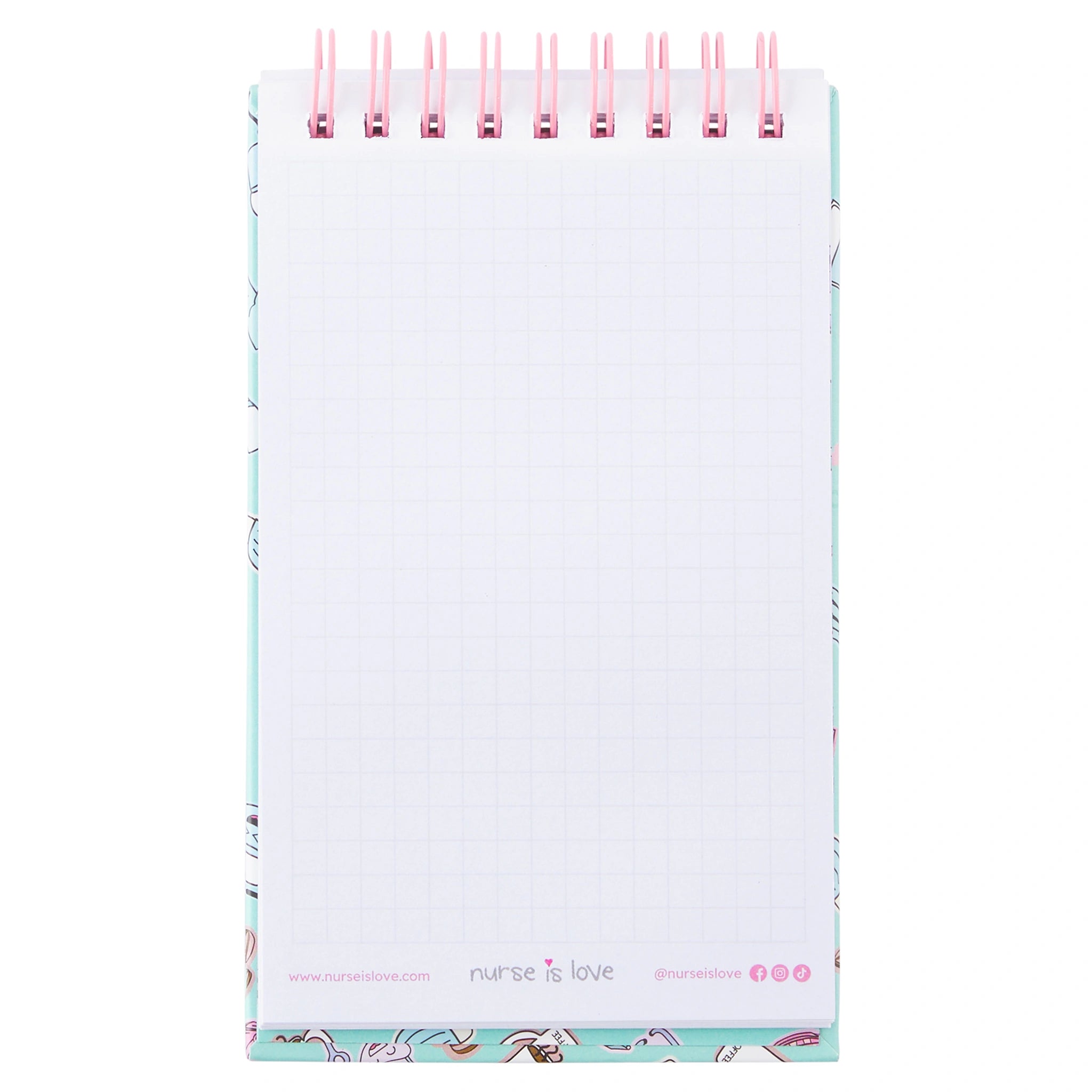 Cuaderno para Enfermeras Aqua Mini de Nurse is Love para enfermería y sanidad