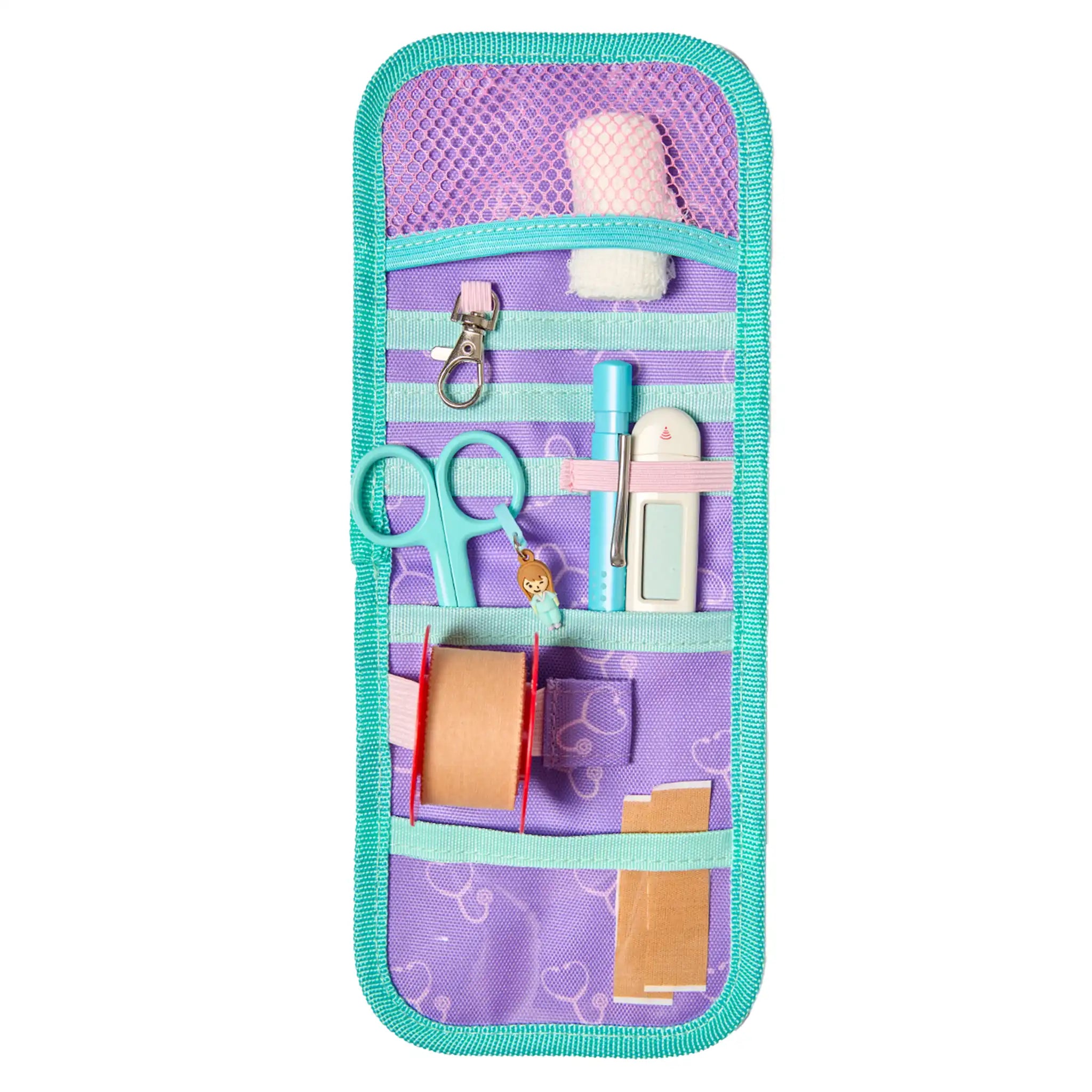 Organizador de Bolsillo Morado Estetoscopio de Nurse is Love para enfermería y sanidad