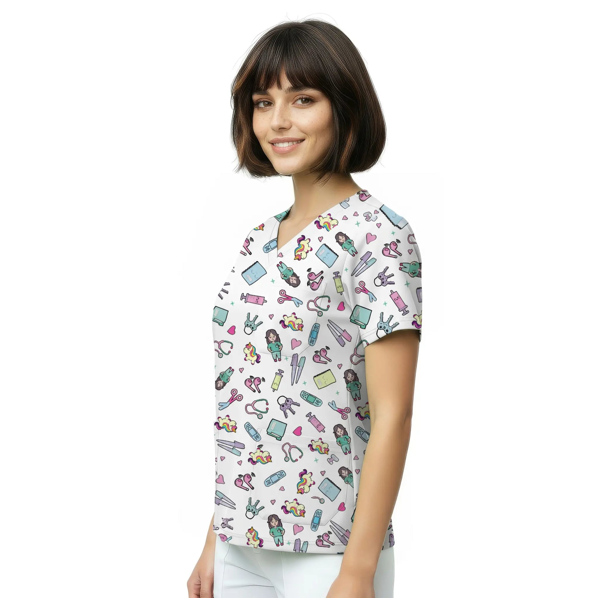 Casaca Unicornio de Nurse is Love para enfermería y sanidad