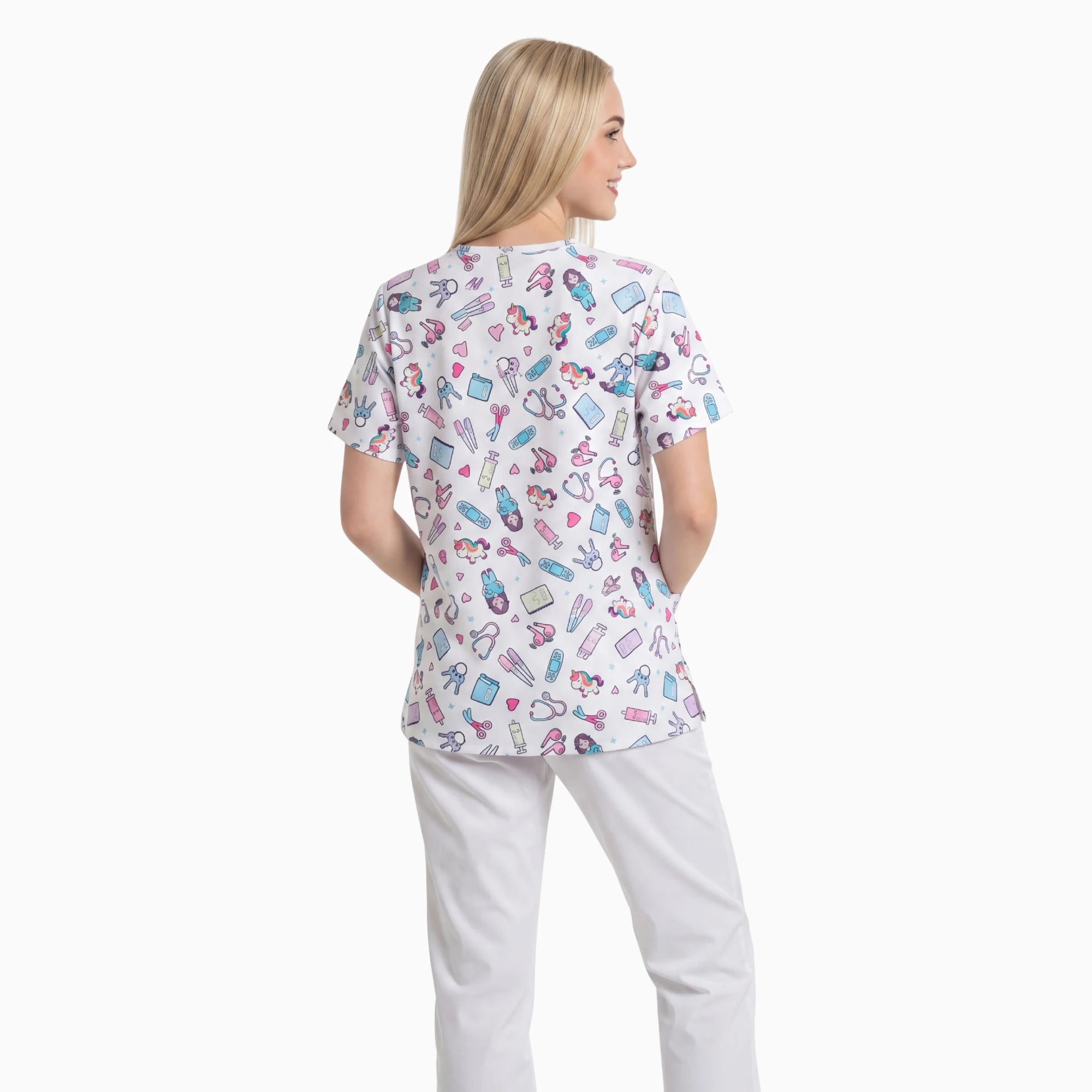 Casaca Unicornio de Nurse is Love para enfermería y sanidad