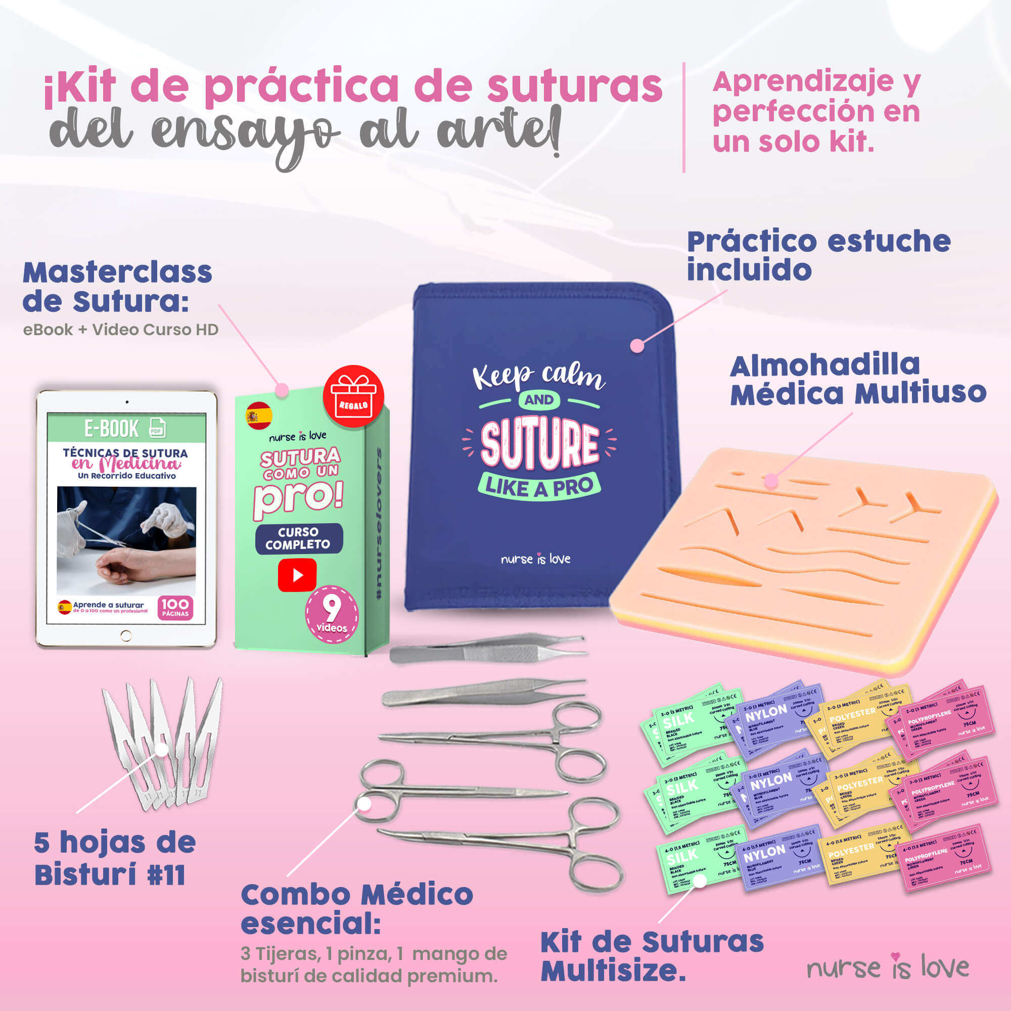 Kit de Sutura de prácticas