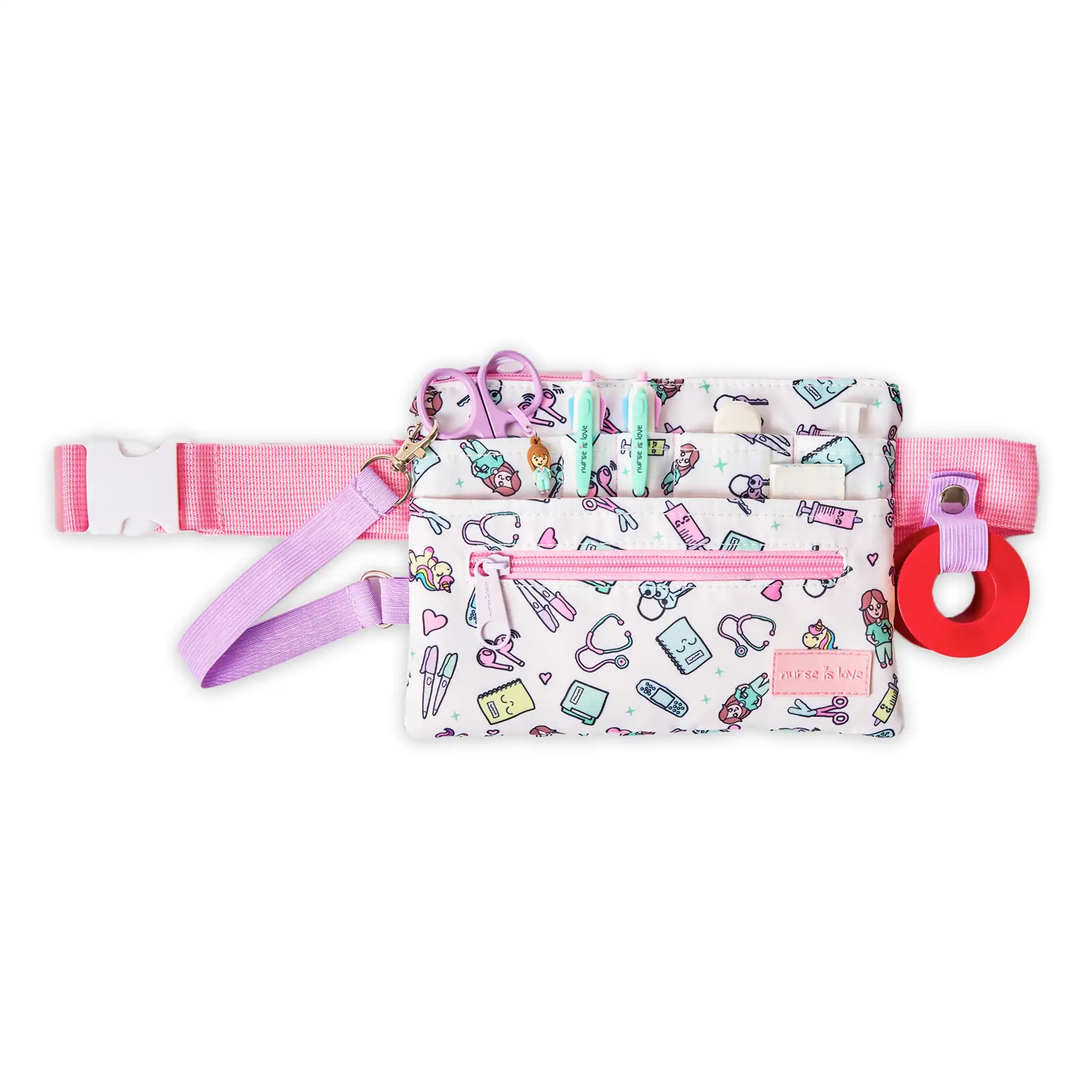 Organizador Riñonera Horizontal Unicornios de Nurse is Love para enfermería y sanidad