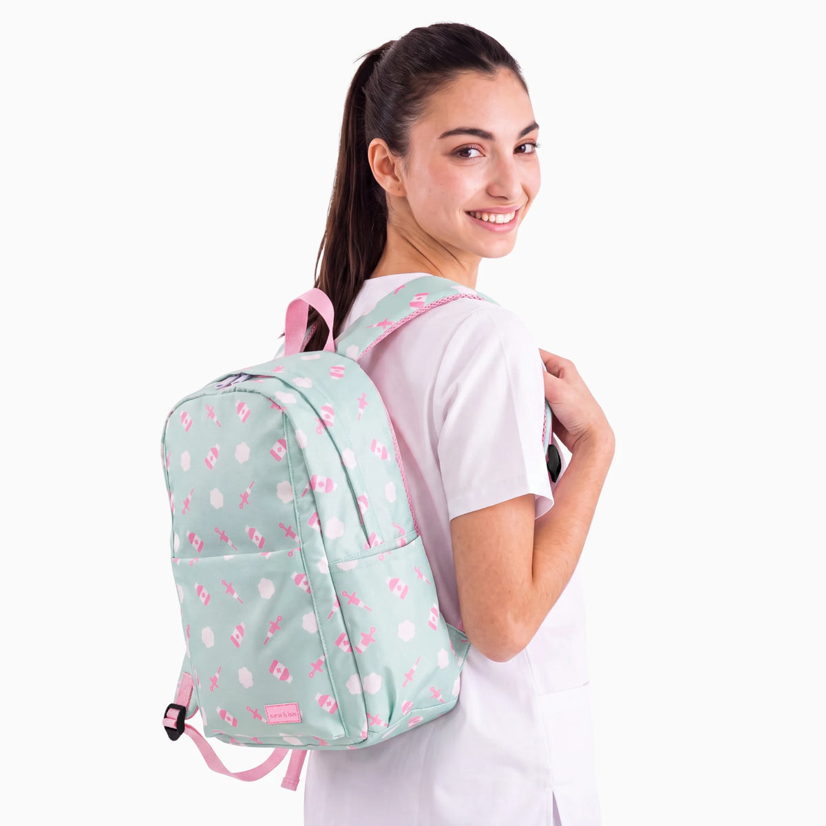 Mochila para Enfemeras Aqua de Nurse is Love para enfermería y sanidad