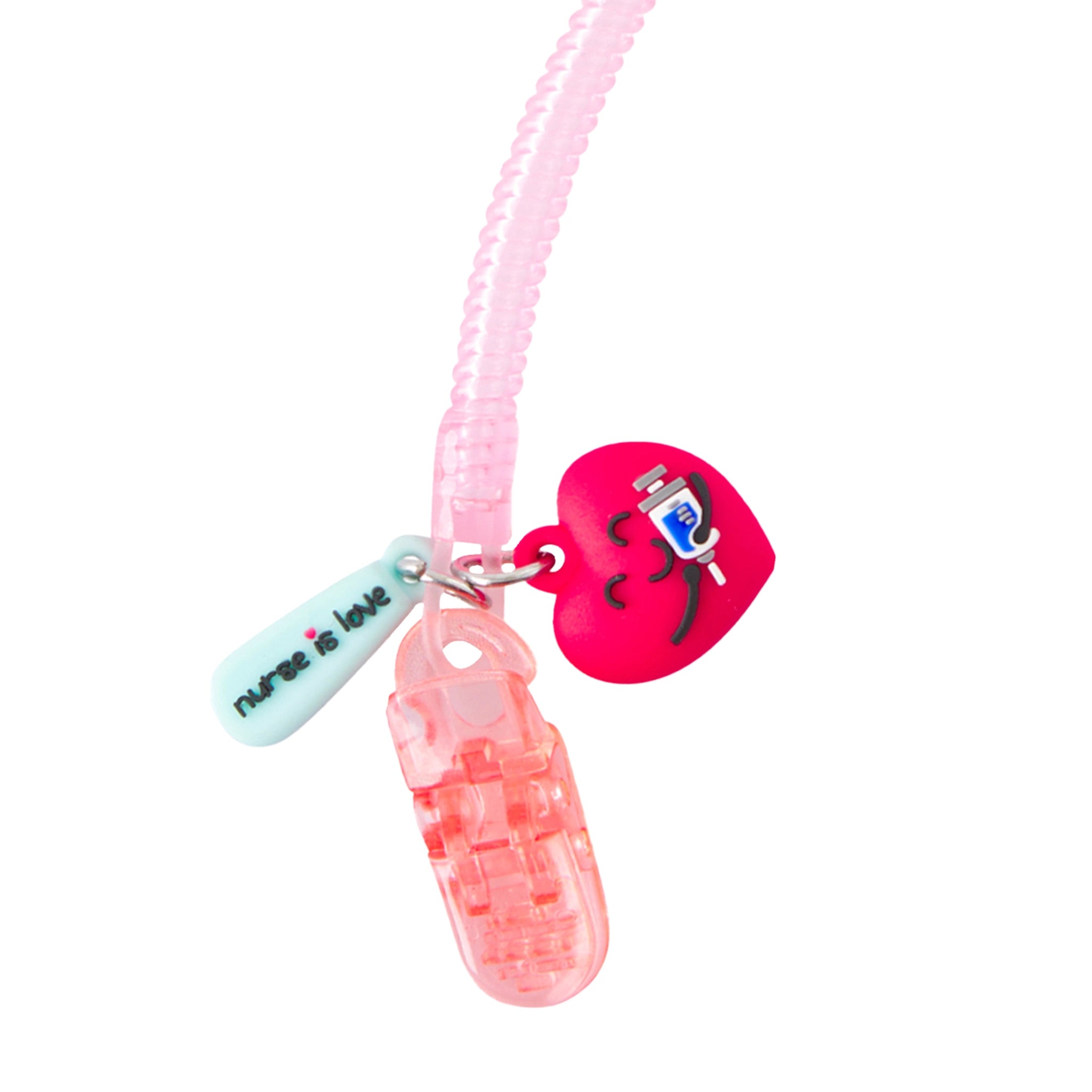 Porta Tijeras Enfermería silicona rosa de Nurse is Love para enfermería y sanidad