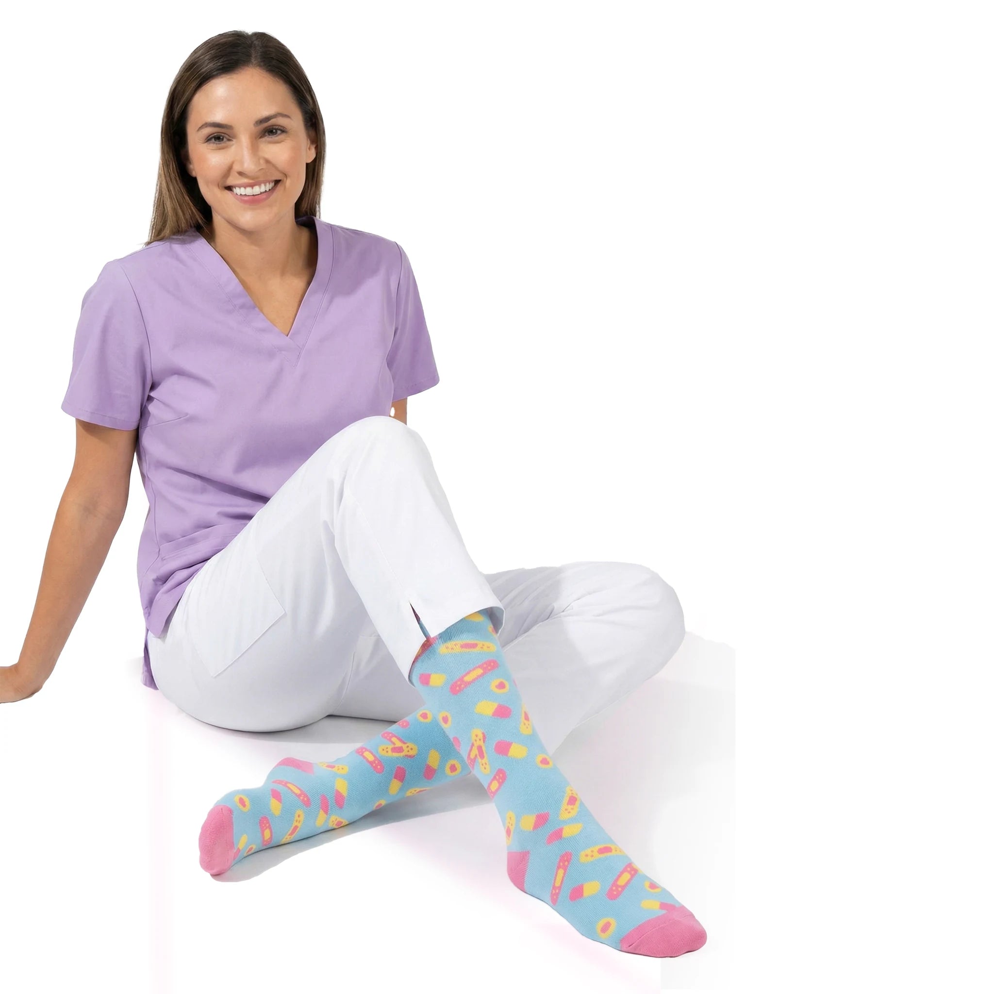 Medias de Compresion Aqua de Nurse is Love para enfermería y sanidad