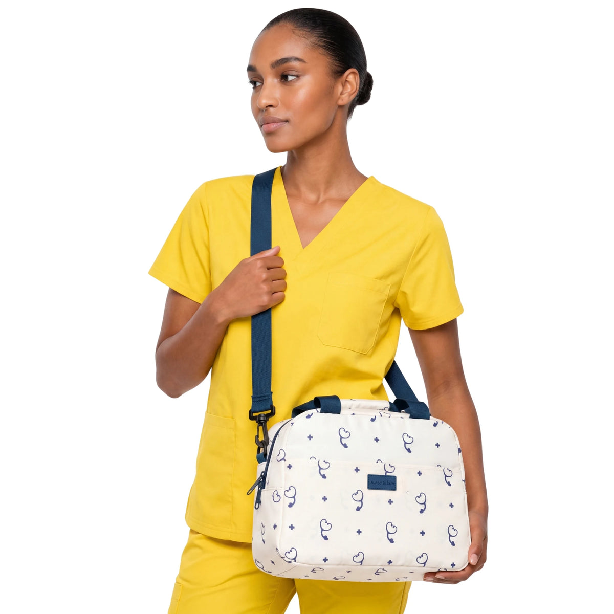 Neverita Beige Estetoscopio de Nurse is Love para enfermería y sanidad