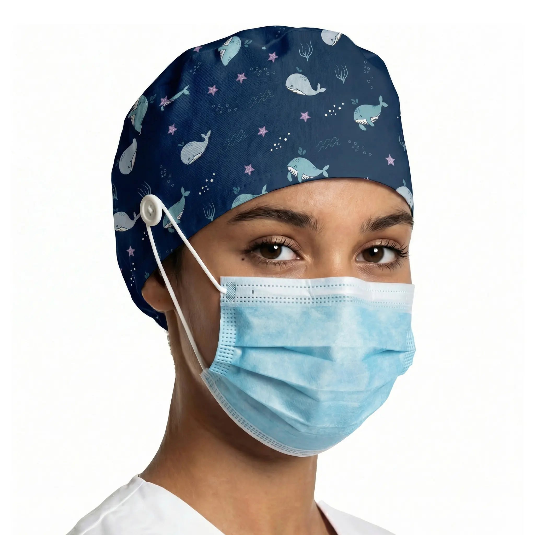 Gorro Ballenas Grandes para Enfermeras de Nurse is Love para enfermería y sanidad