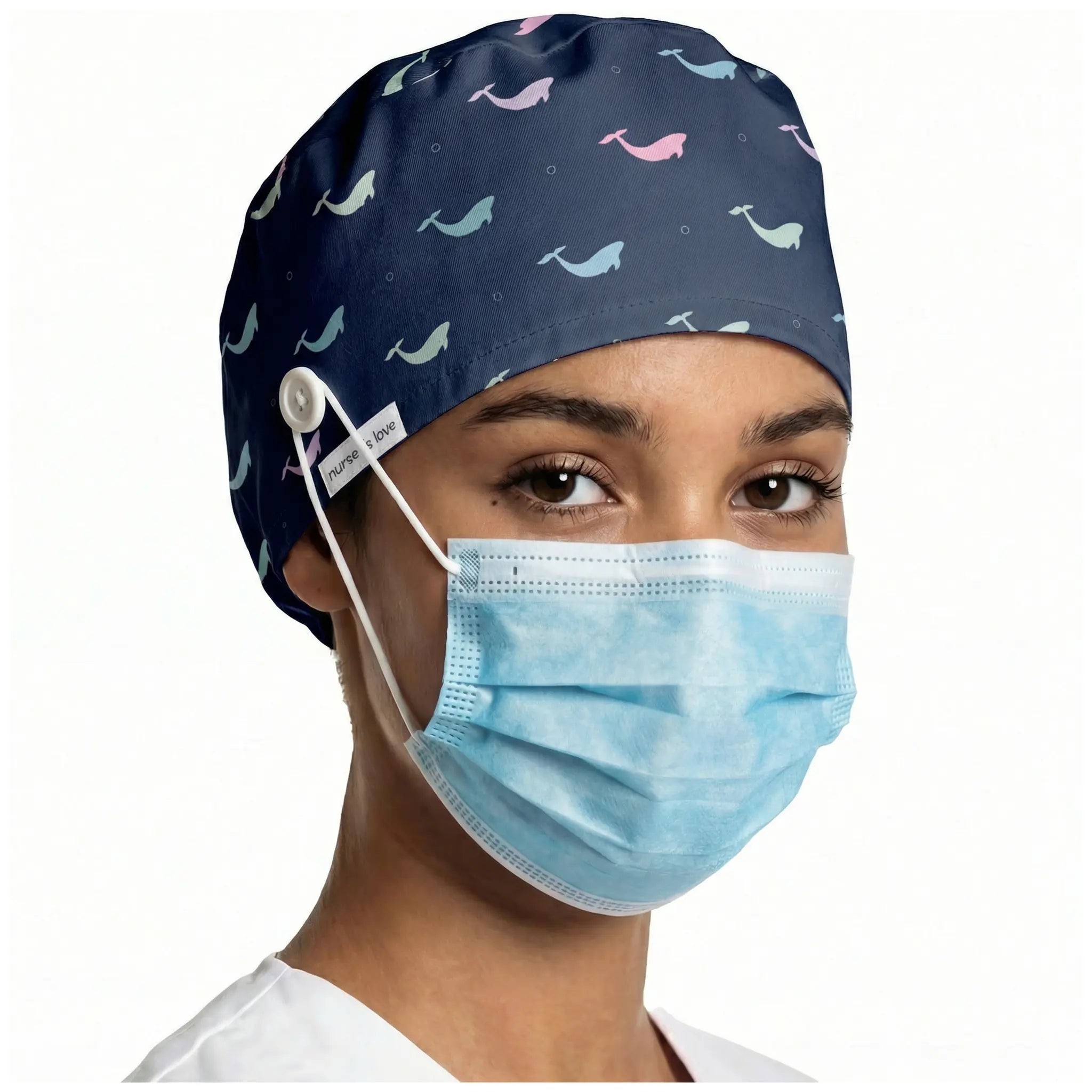 Gorro Ballenas para Enfermeras de Nurse is Love para enfermería y sanidad
