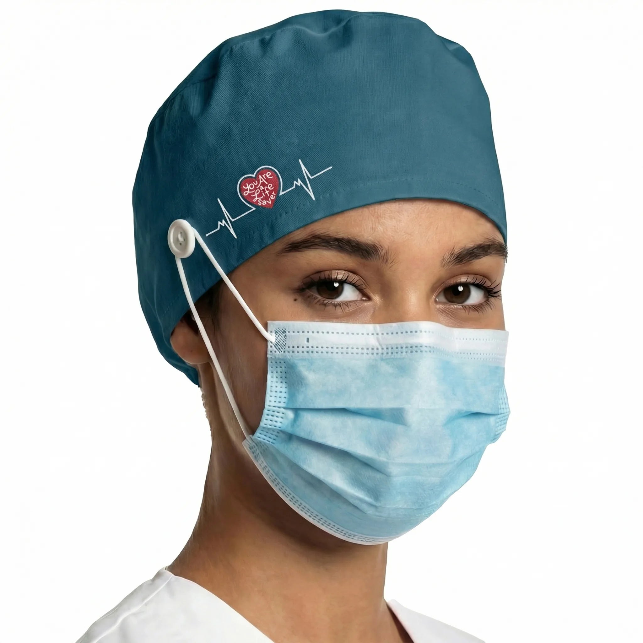 Gorro Verde Oscuro para Enfermeras de Nurse is Love para enfermería y sanidad