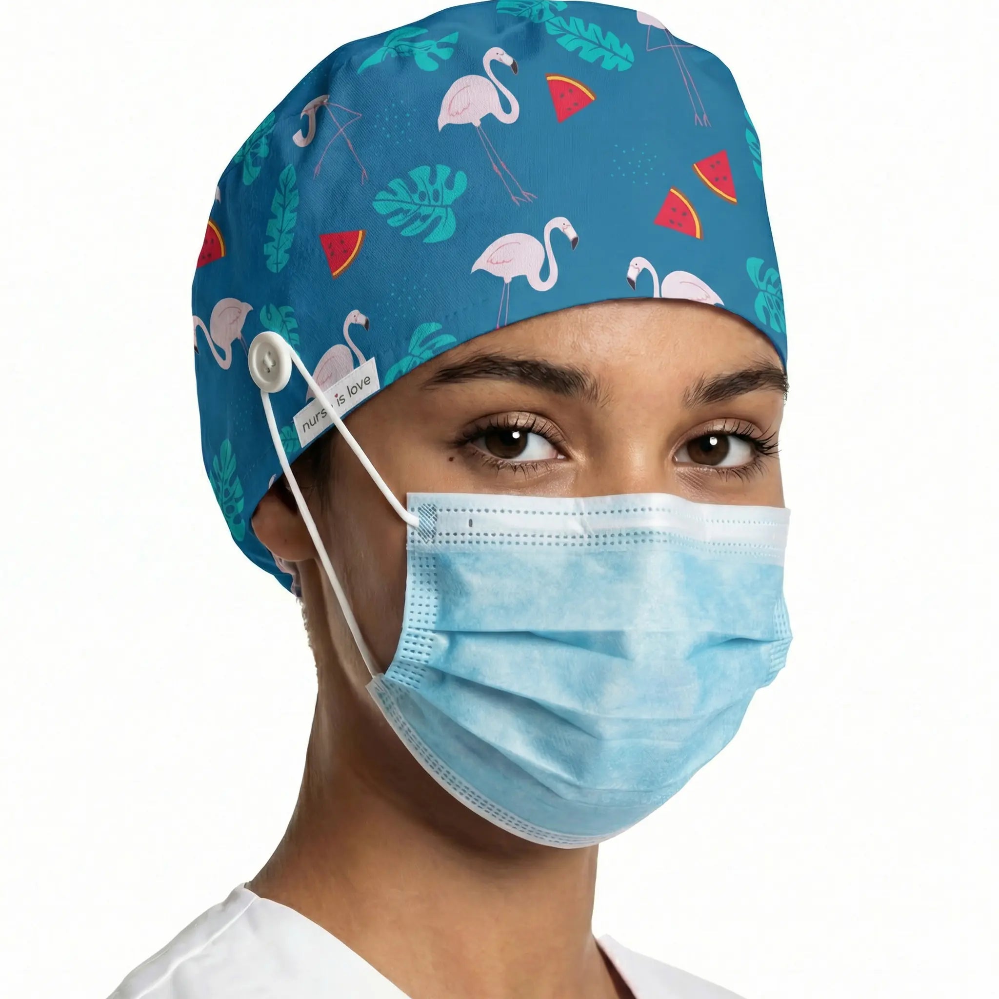 Gorro Flamencos para Enfermeras de Nurse is Love para enfermería y sanidad