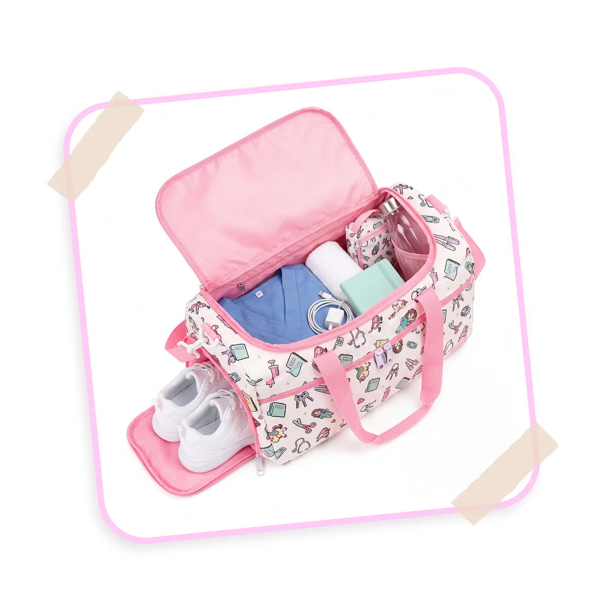 Bolso Deportivo para Enfemeras Unicornios de Nurse is Love para enfermería y sanidad