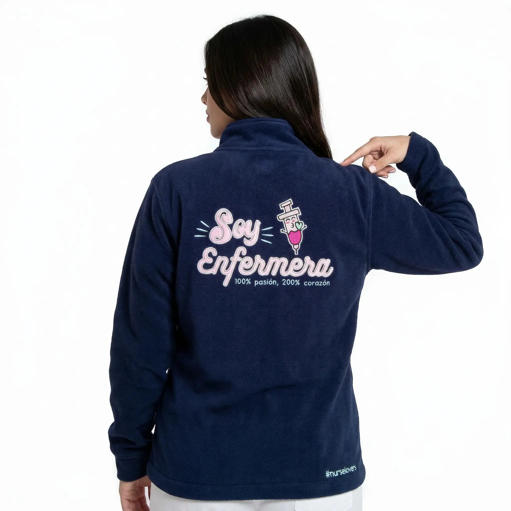 Chaqueta Polar Navy para Enfermeras de Nurse is Love para enfermería y sanidad