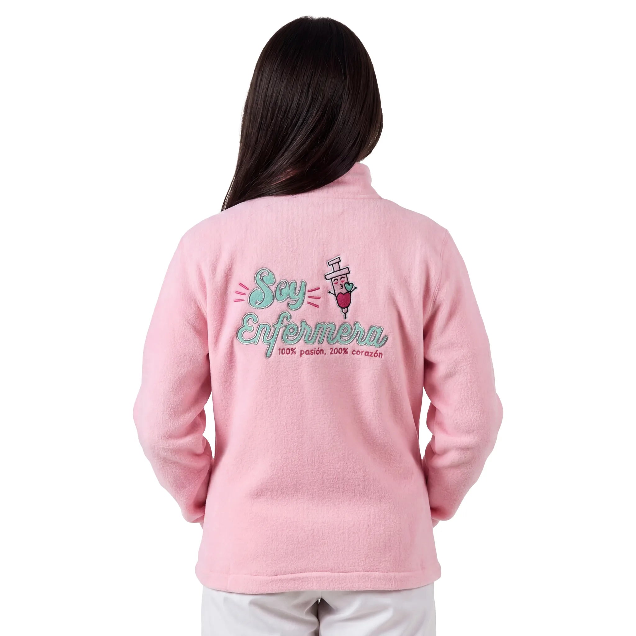 Chaqueta Polar Rosa para Enfermera de Nurse is Love para enfermería y sanidad