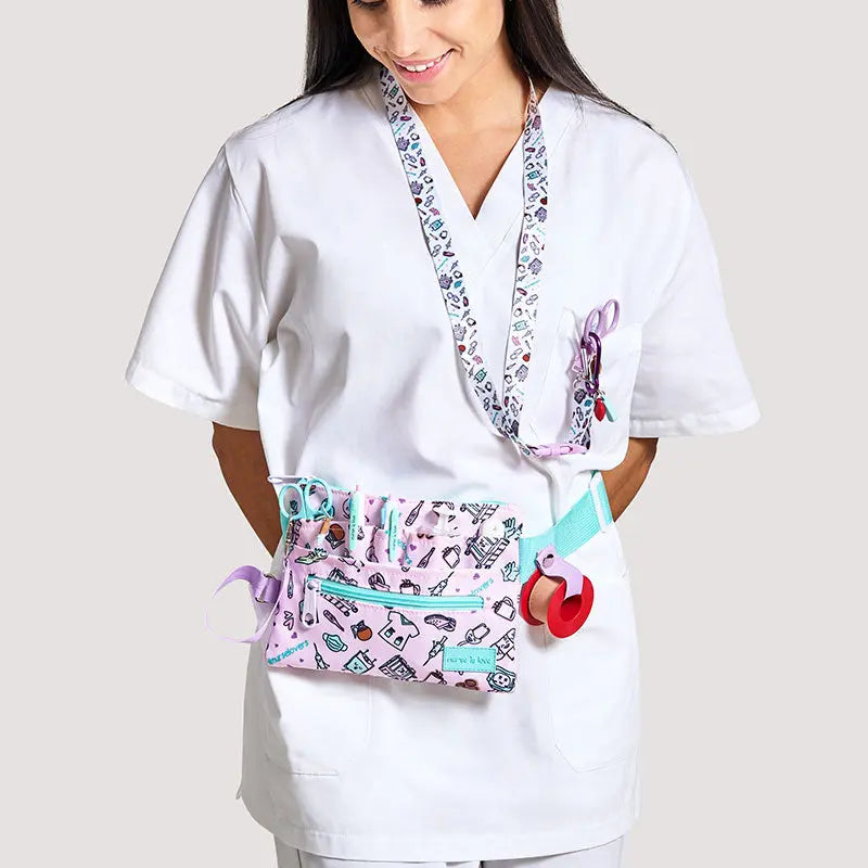 Set para Enfermera Organizador Riñonera - Tijeras Enfermeria Mayo - Café de Nurse is Love para enfermería y sanidad