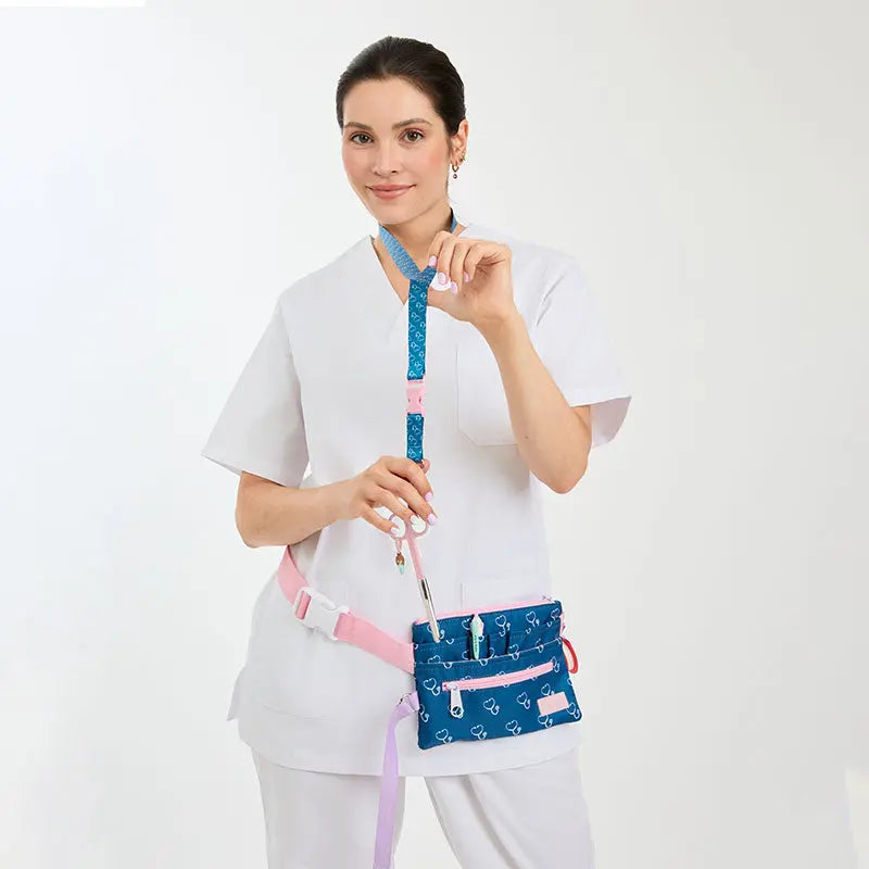 Set para Enfermera Lanyard - Tijeras Enfermeria Mayo - Estetoscopio de Nurse is Love para enfermería y sanidad