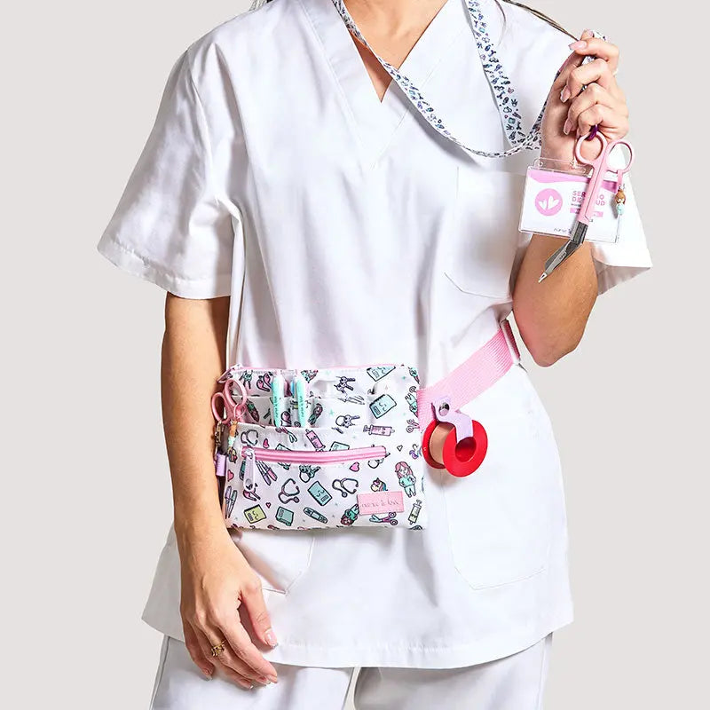 Set para Enfermera Organizador Riñonera - Tijeras Enfermeria Mayo - Unicornios de Nurse is Love para enfermería y sanidad