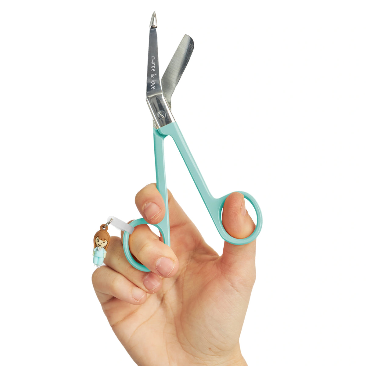 Set para Enfermera Organizador de Bolsillo - Lanyard con Tijeras Enfermeria Pico de Pato - Aqua de Nurse is Love para enfermería y sanidad