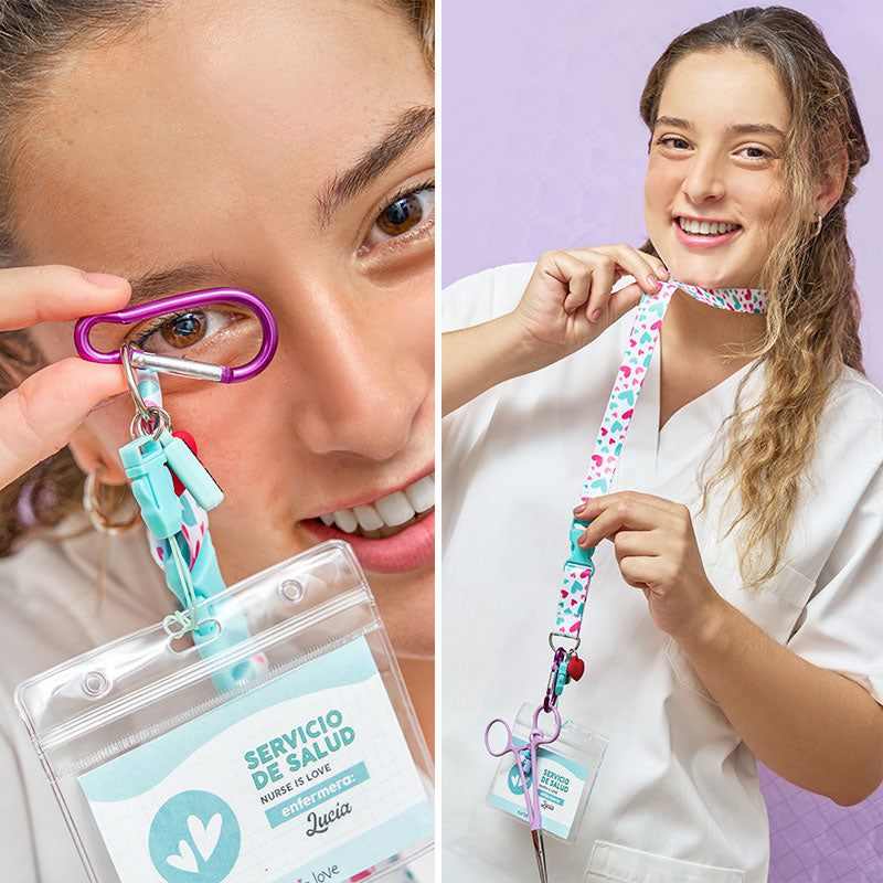 Lanyard Aqua Corazones