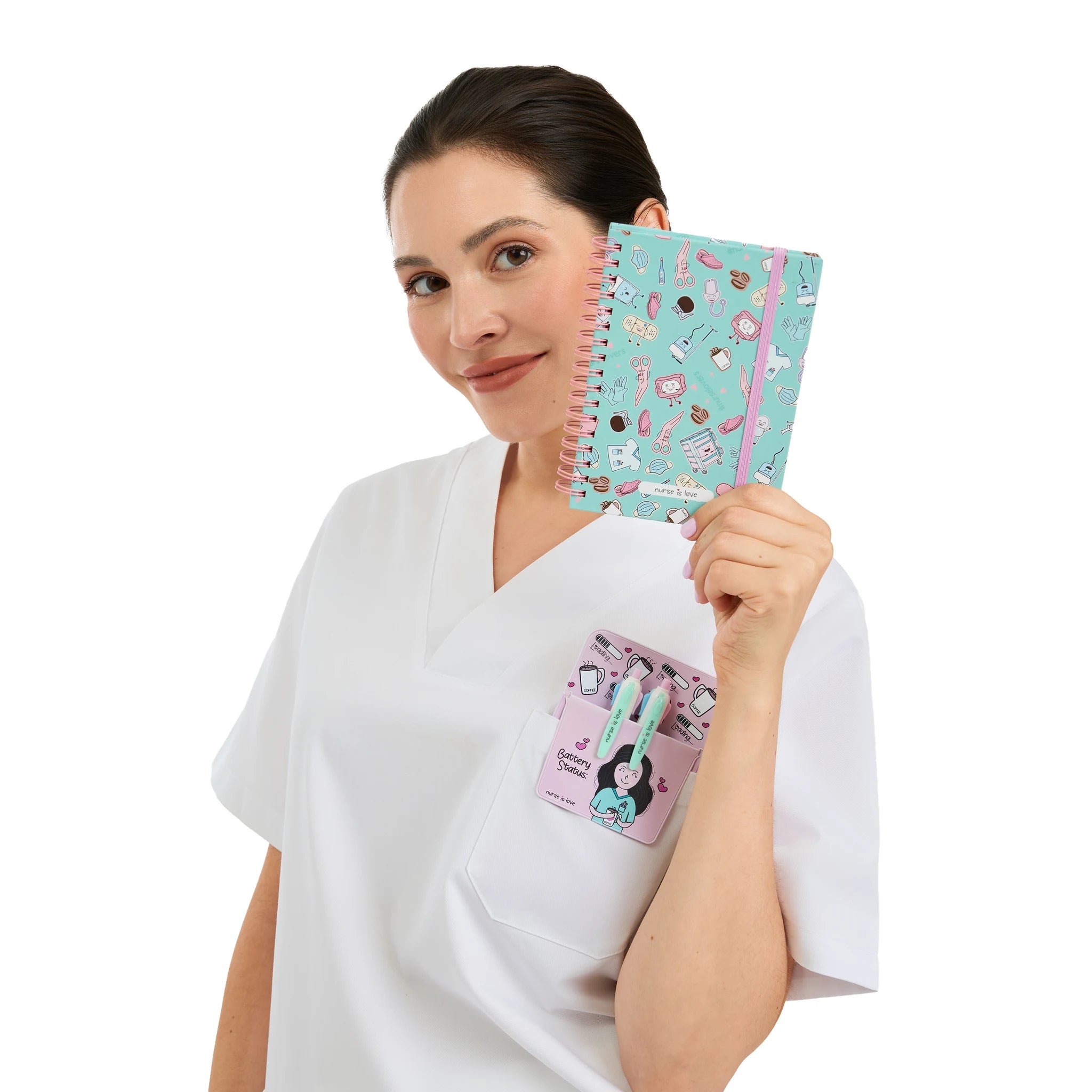 Cuaderno para Enfermeras Aqua de Nurse is Love para enfermería y sanidad