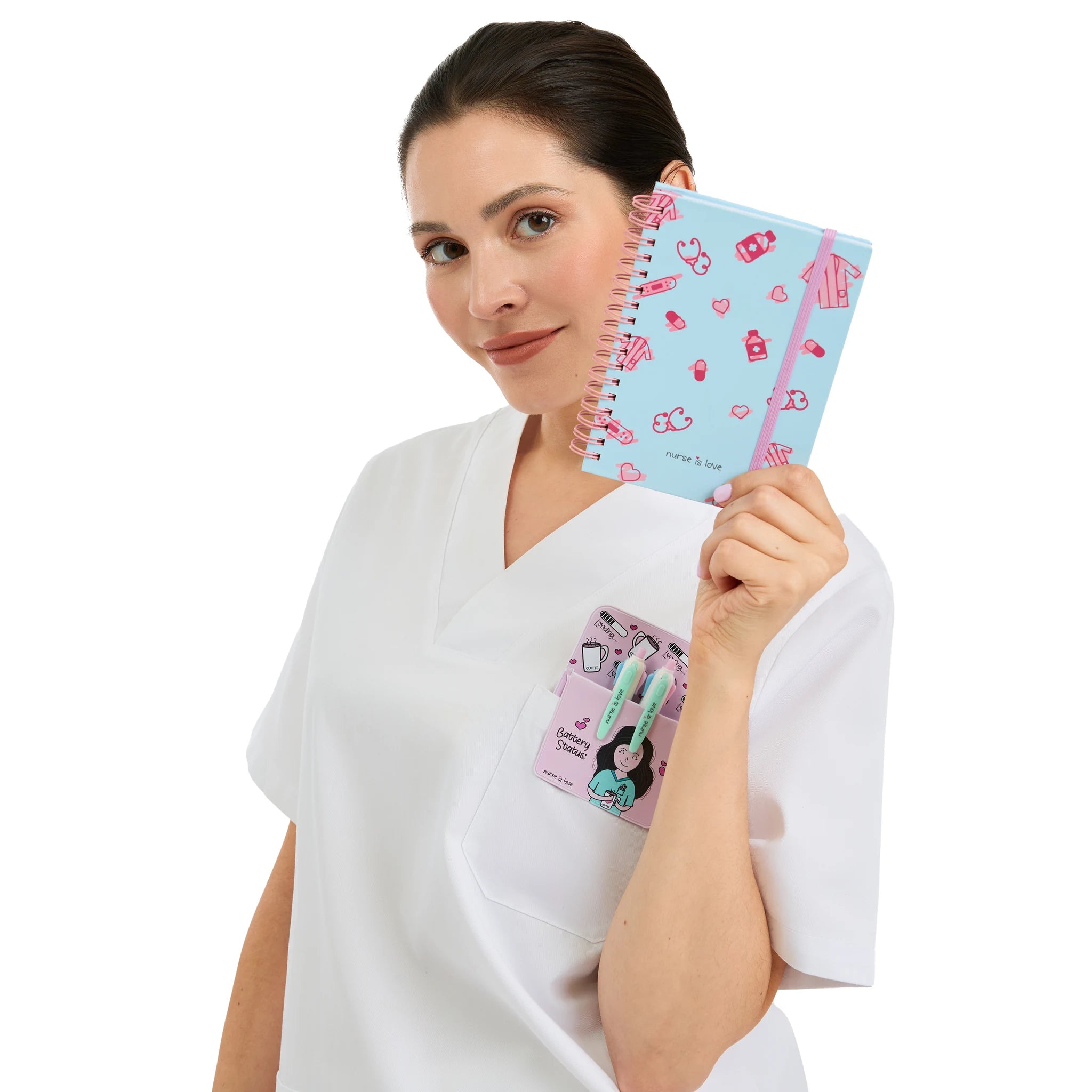 Cuaderno para Enfermeras Azul de Nurse is Love para enfermería y sanidad
