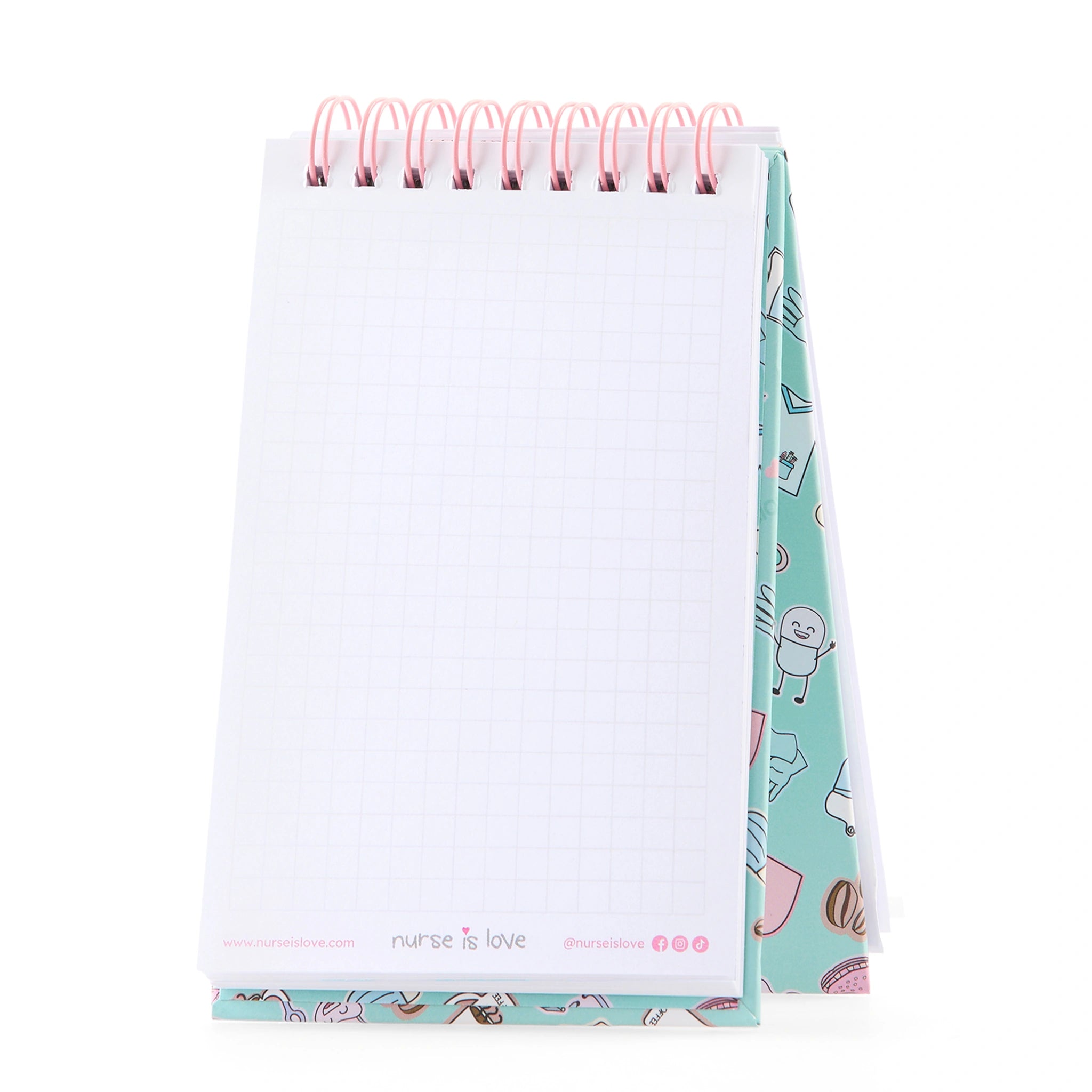 Cuaderno para Enfermeras Aqua Mini de Nurse is Love para enfermería y sanidad
