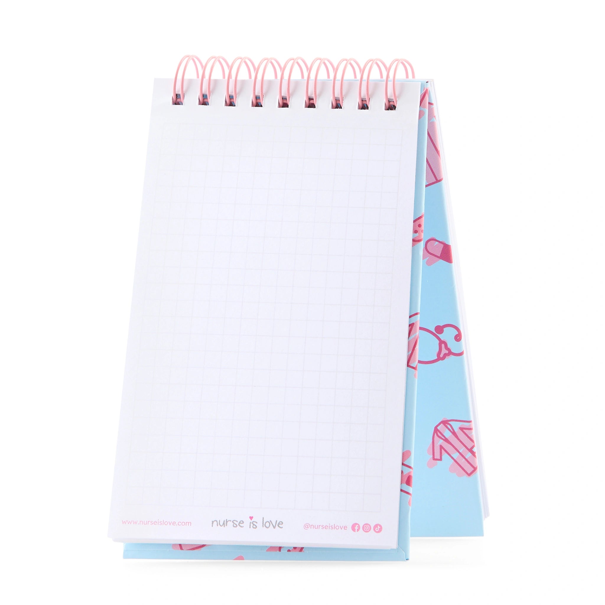 Cuaderno para Enfermeras Azul Mini de Nurse is Love para enfermería y sanidad