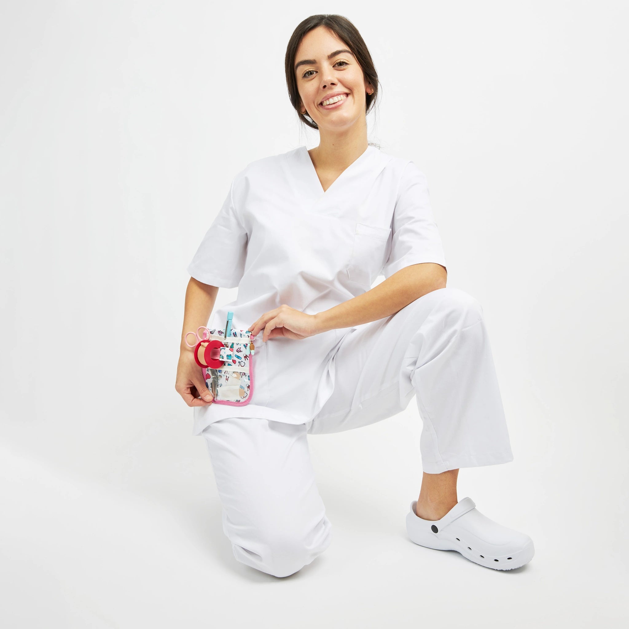 Organizador de Bolsillo Rosa de Nurse is Love para enfermería y sanidad