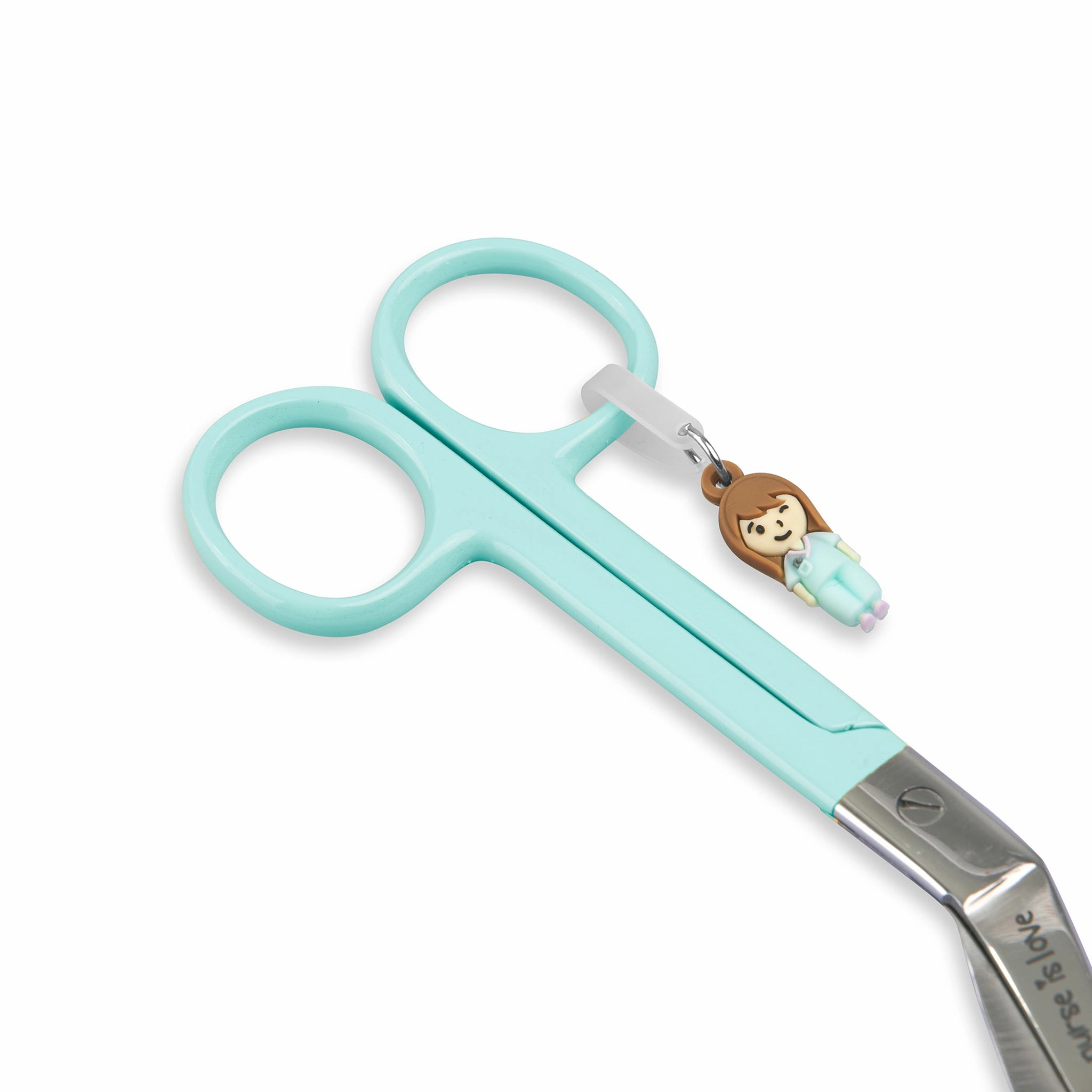 Tijeras Enfermería Pico de Pato Aqua de Nurse is Love para enfermería y sanidad
