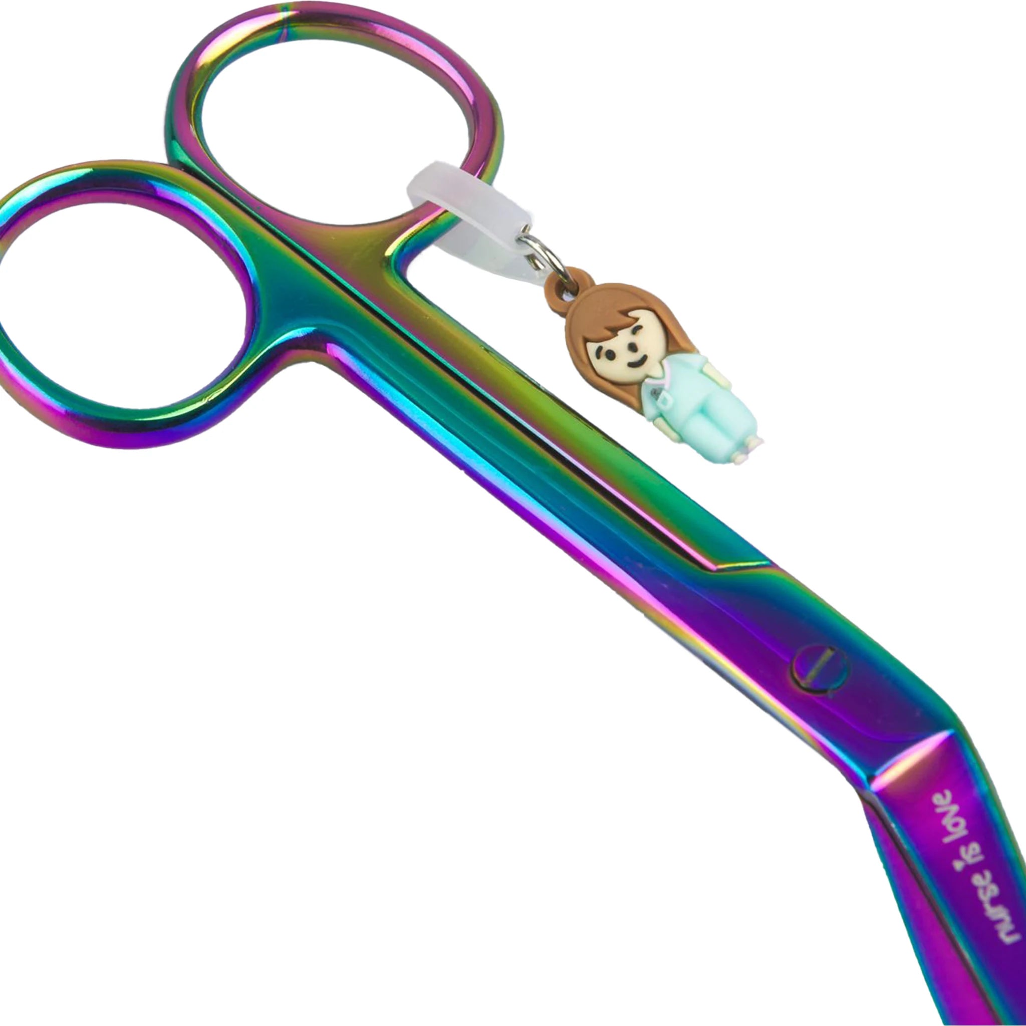 Tijeras Enfermería Pico de Pato Cromium para Zurdos de Nurse is Love para enfermería y sanidad