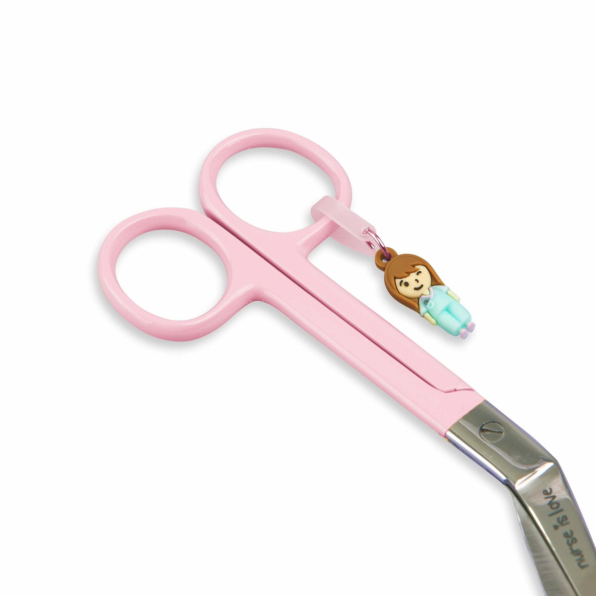 Tijeras Enfermería Pico de Pato Rosa de Nurse is Love para enfermería y sanidad