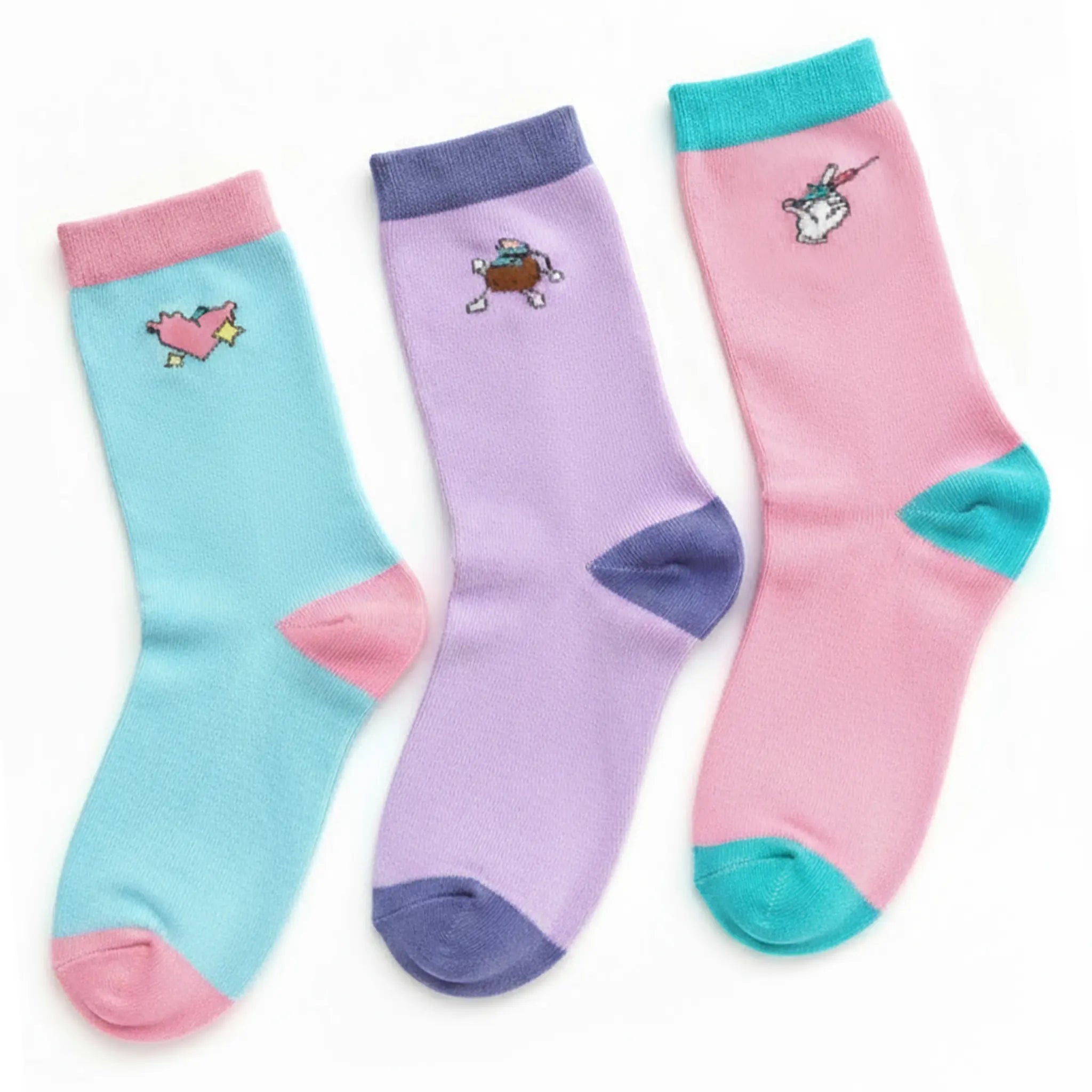 Calcetines Altos para Enfermeras con Dibujos (Set de 3) de Nurse is Love para enfermería y sanidad