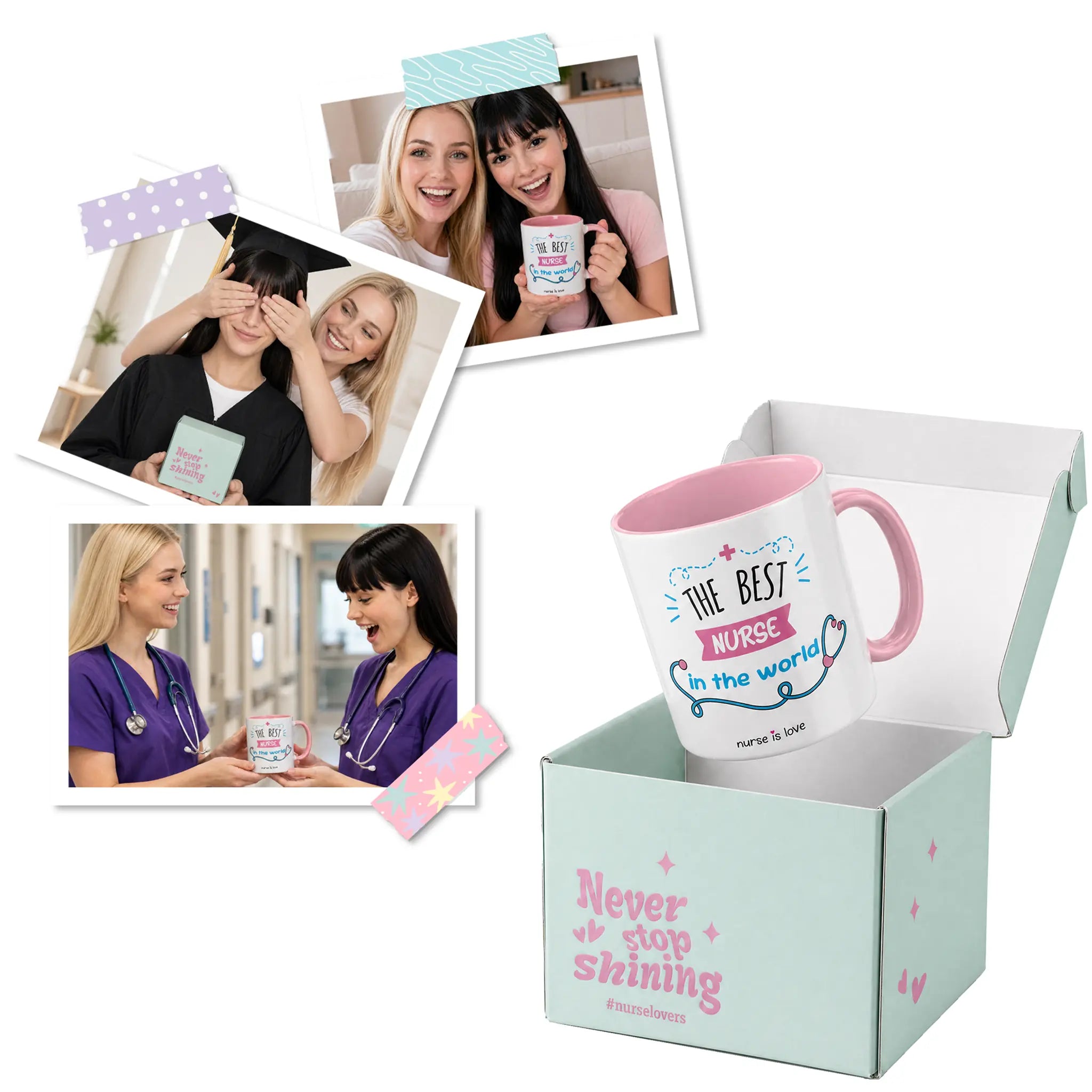 Taza para Enfermeras de Nurse is Love para enfermería y sanidad