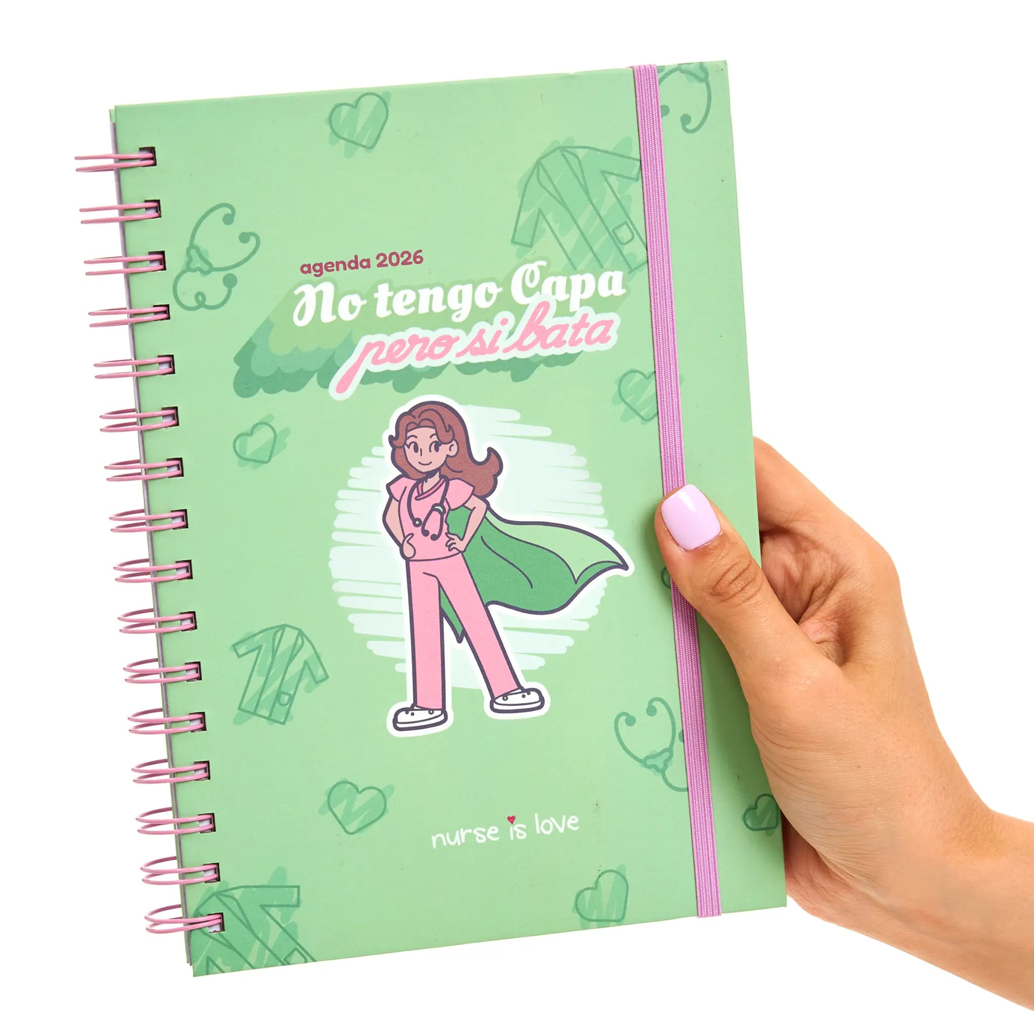 Agenda para Enfermeras Capa de Nurse is Love para enfermería y sanidad