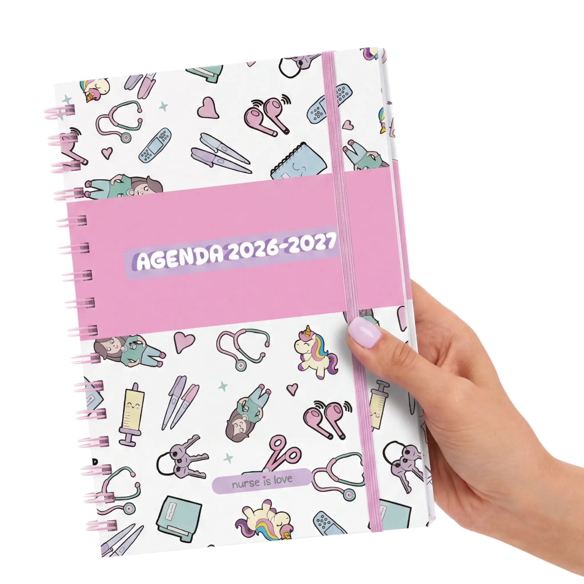 Agenda 2026-2027 para Enfermeras Unicornios de Nurse is Love para enfermería y sanidad