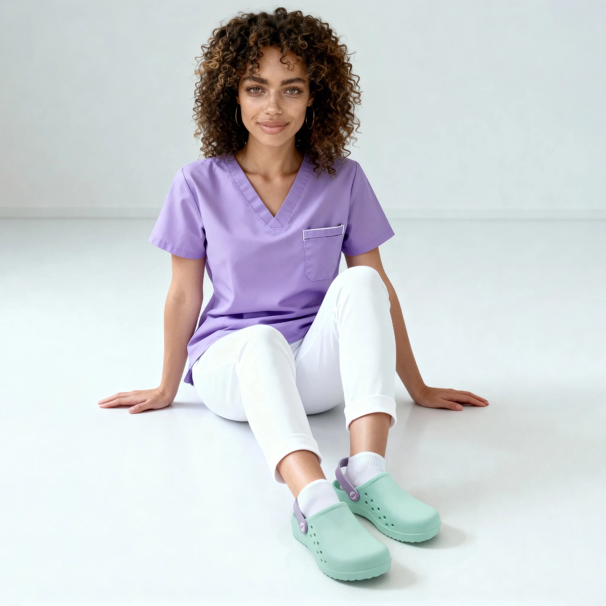 Zuecos para Enfermeras Aqua de Nurse is Love para enfermería y sanidad