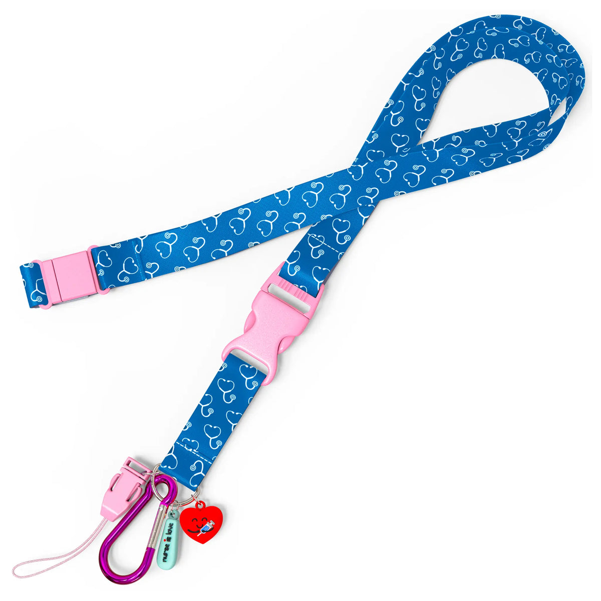 Set de Enfermera Azul con Tijera Pico de Pato - Organizador Riñonera