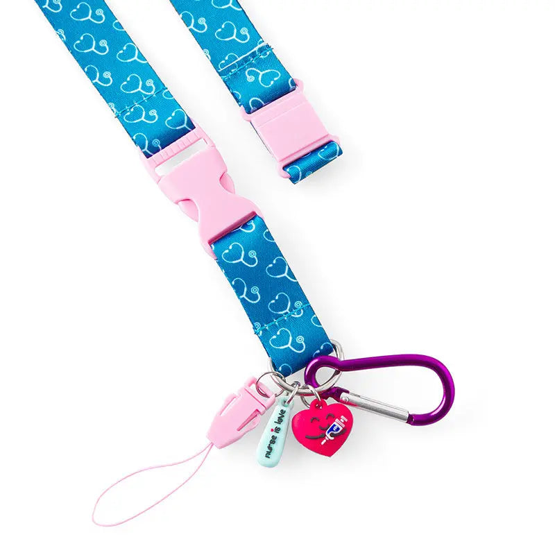 Set para Enfermera Lanyard - Tijeras Enfermeria Mayo - Estetoscopio de Nurse is Love para enfermería y sanidad