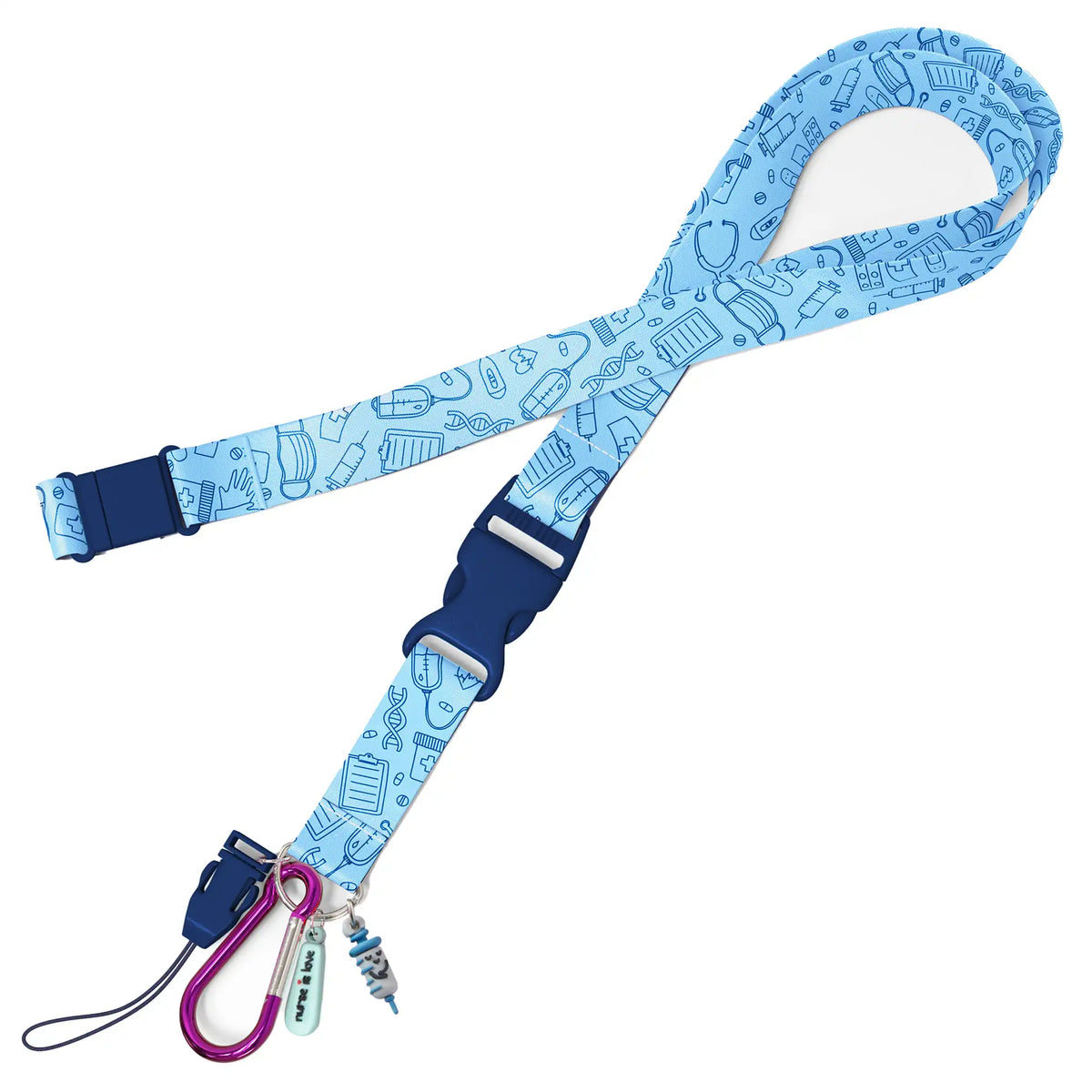 Set para Enfermera Organizador de Bolsillo - Lanyard con Tijeras Enfermeria Pico de Pato - Unisex de Nurse is Love para enfermería y sanidad