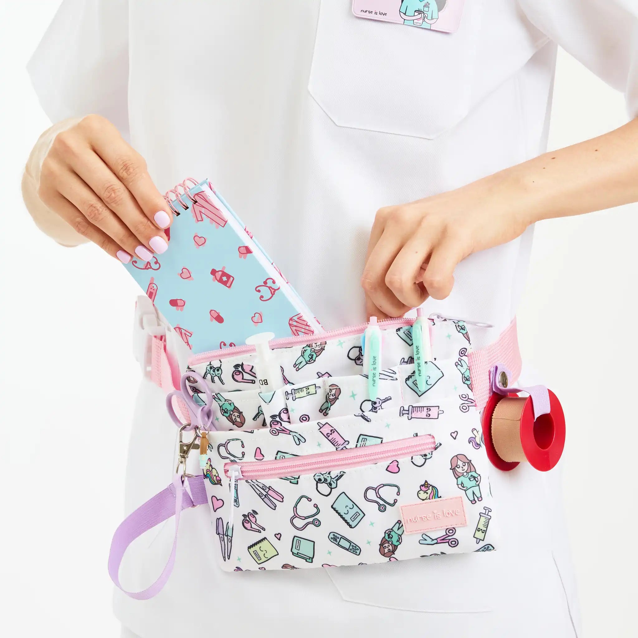 Cuaderno para Enfermeras Azul Mini de Nurse is Love para enfermería y sanidad