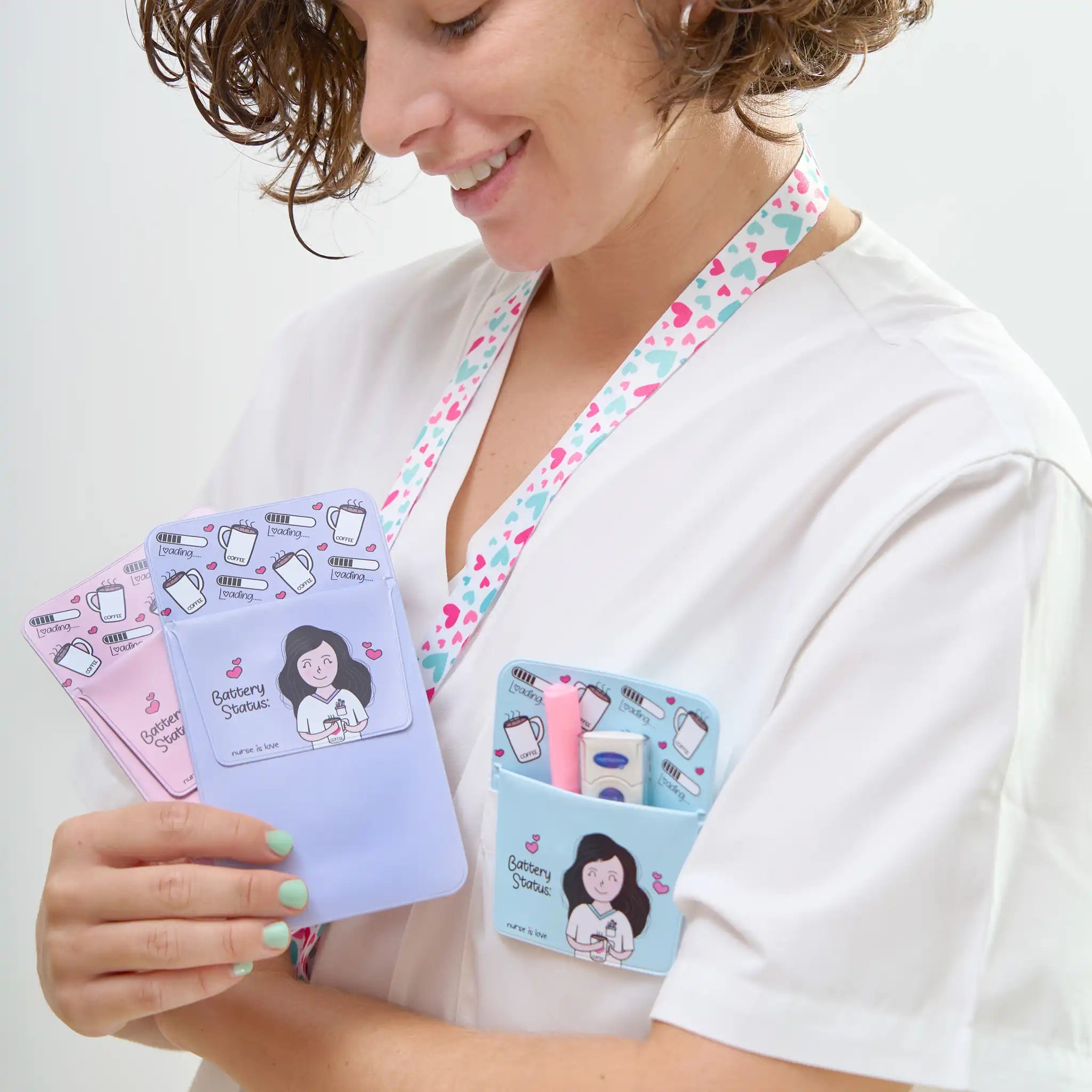 Pack de 3 Salvabolsillos de Nurse is Love para enfermería y sanidad
