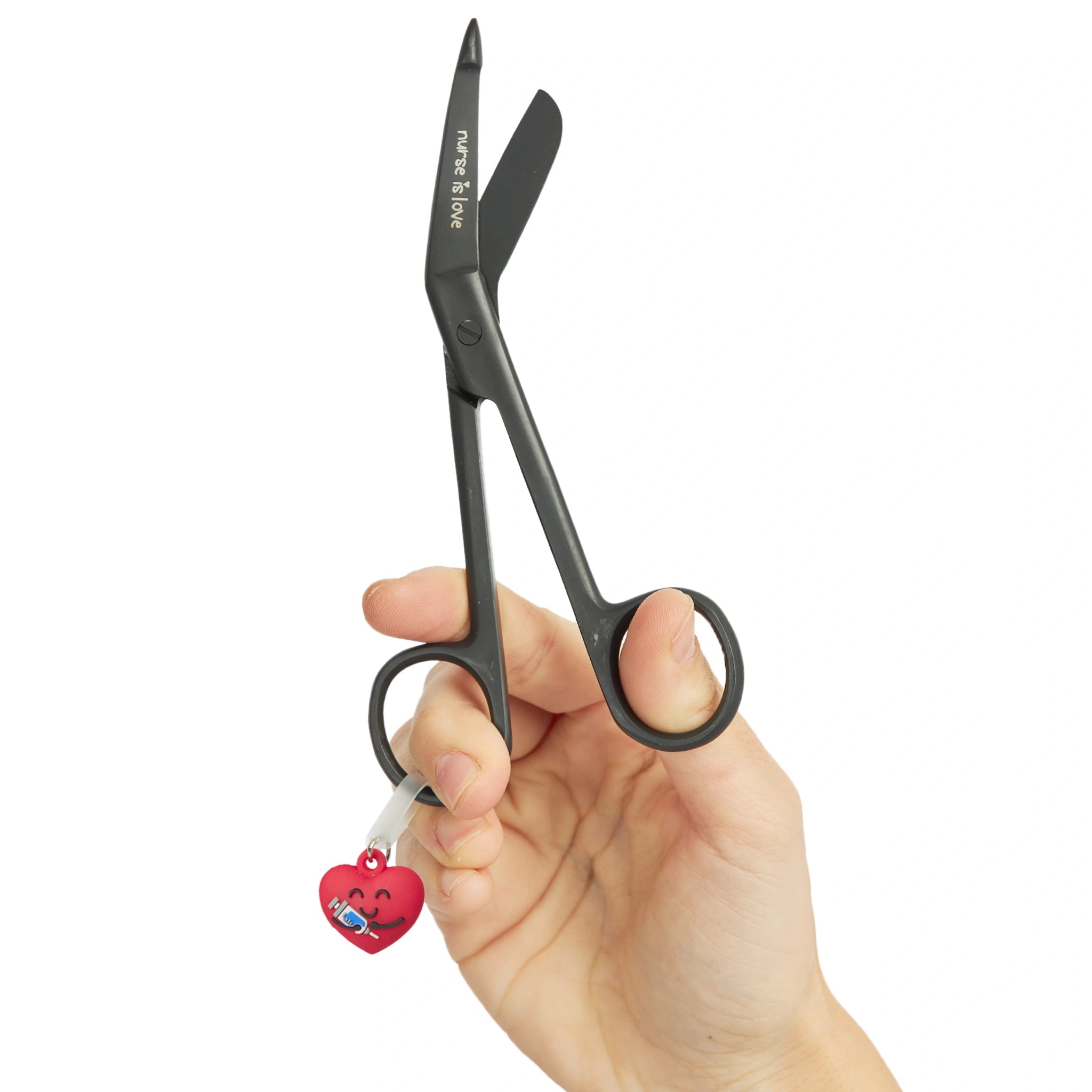Tijeras Enfermería Pico de Pato Black de Nurse is Love para enfermería y sanidad
