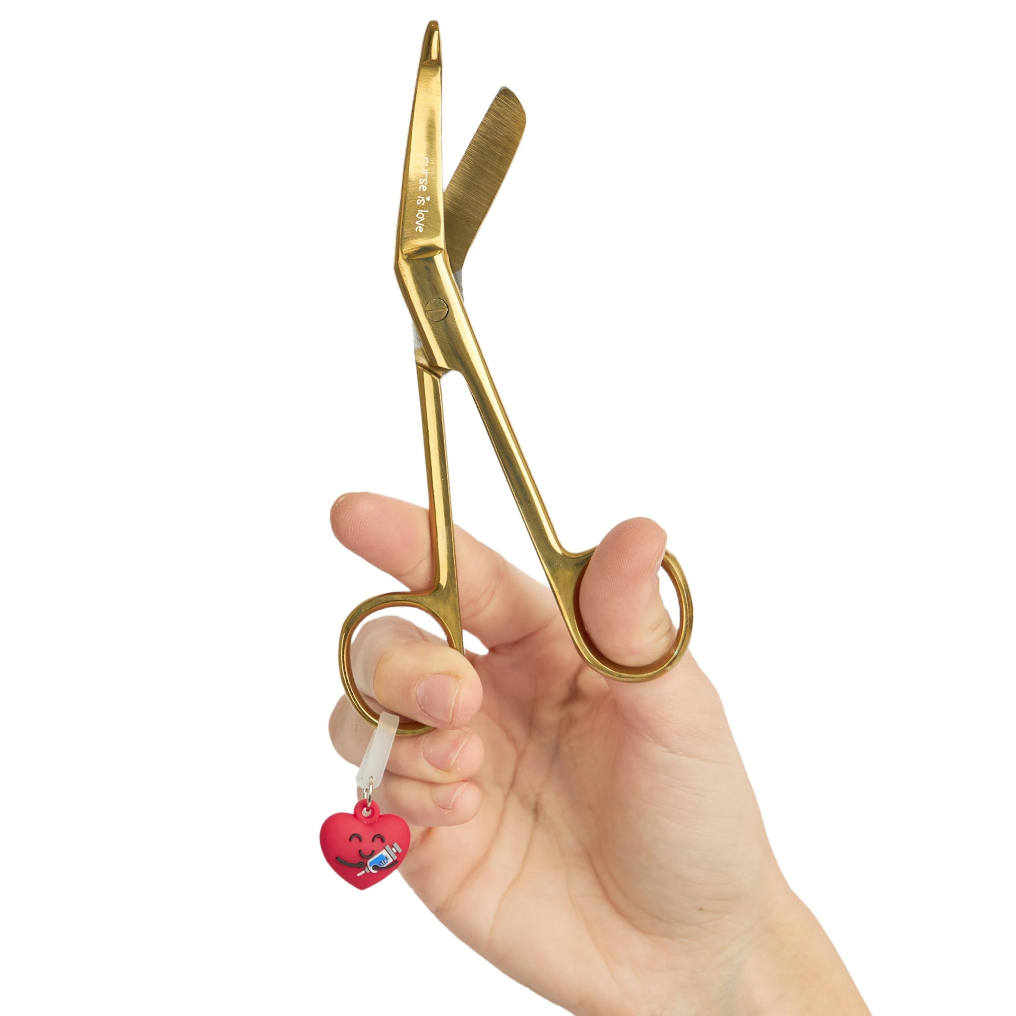 Tijeras Enfermería Pico de Pato Gold de Nurse is Love para enfermería y sanidad