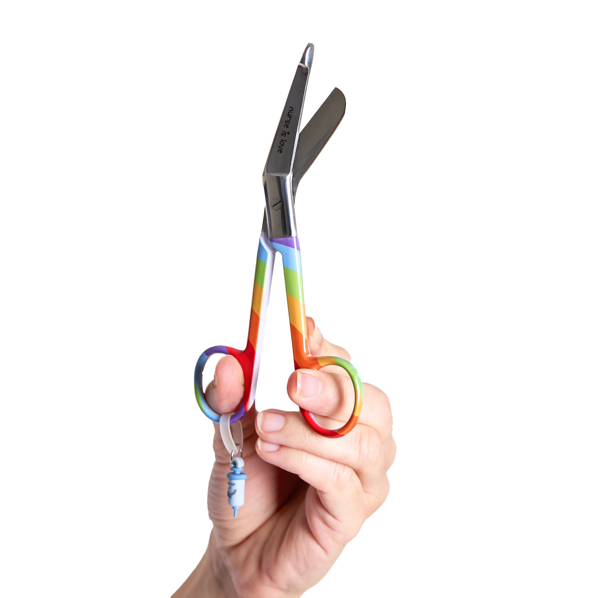 Tijeras Enfermería Pico de Pato LGBT de Nurse is Love para enfermería y sanidad