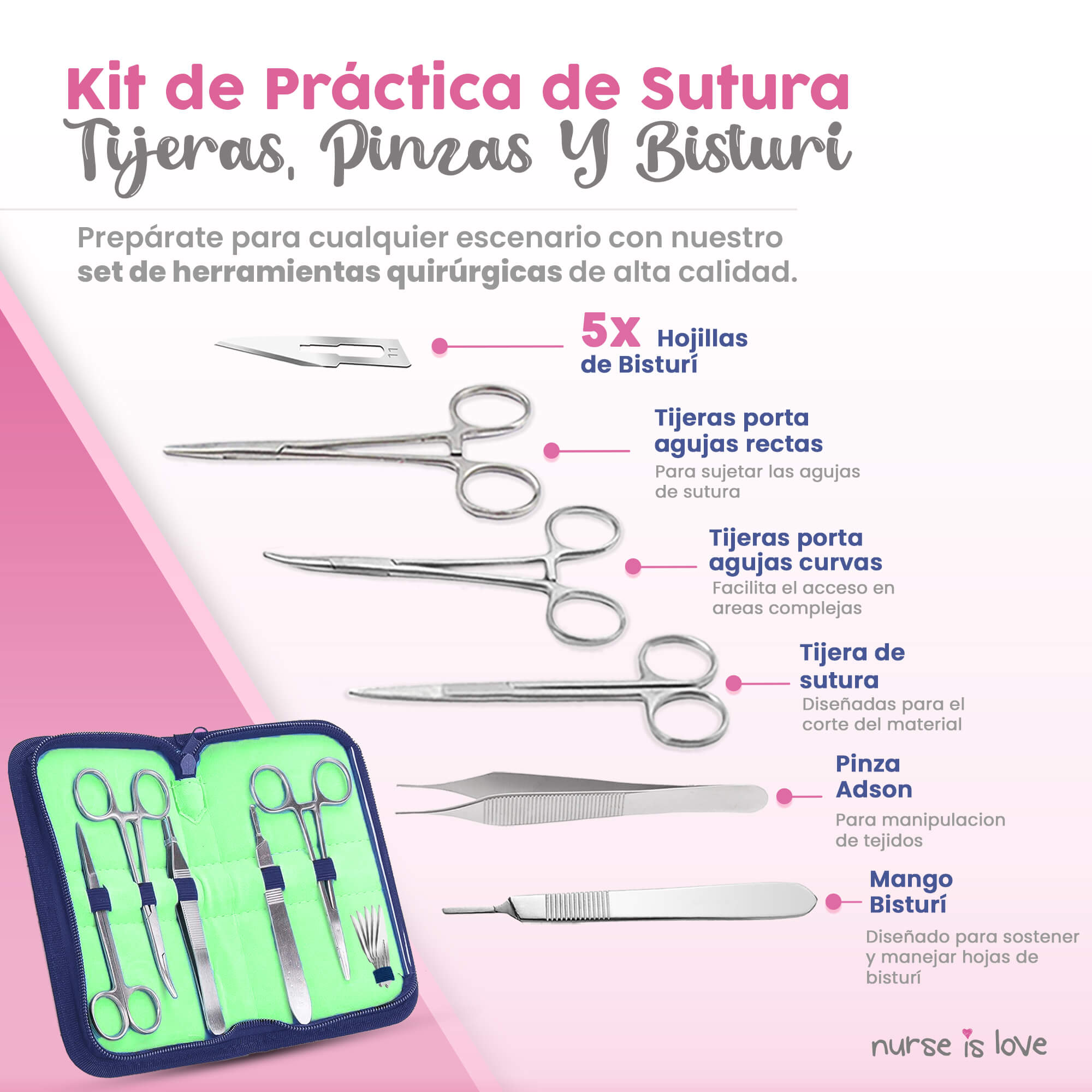 Kit de Sutura de prácticas