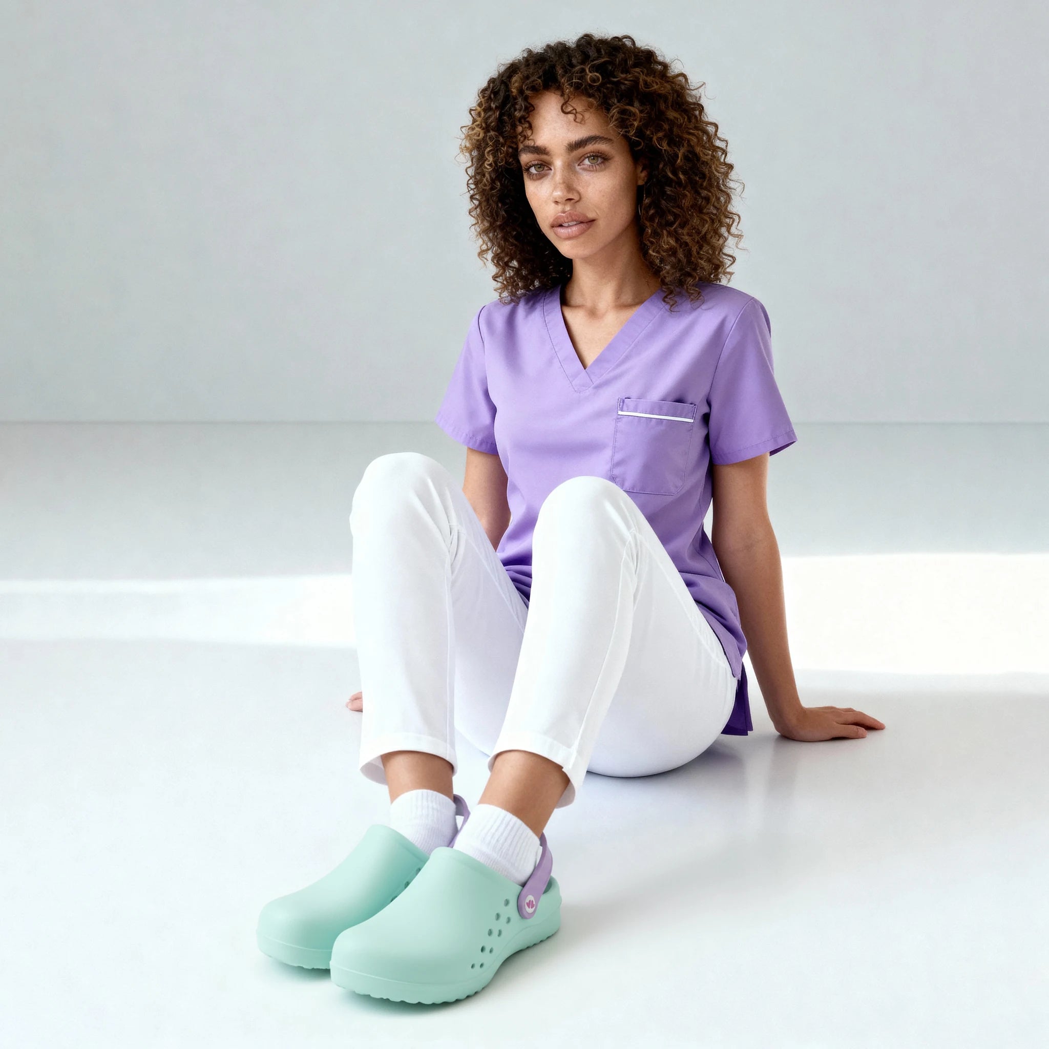 Zuecos para Enfermeras Aqua de Nurse is Love para enfermería y sanidad